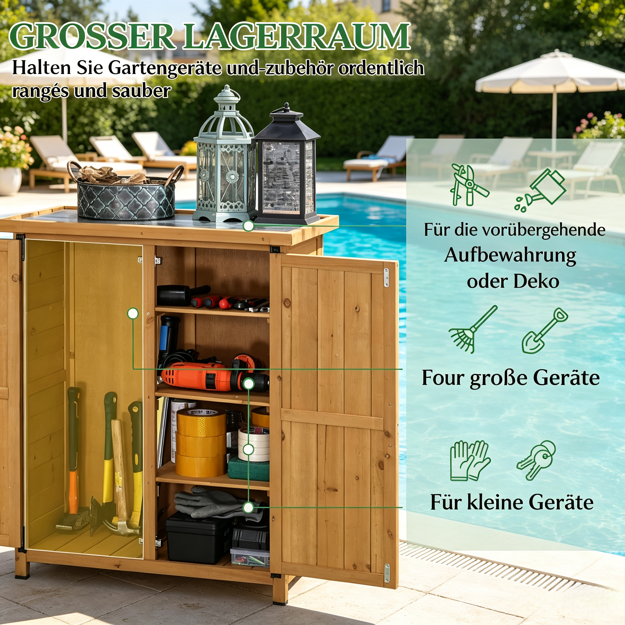Détail du armoire à outils