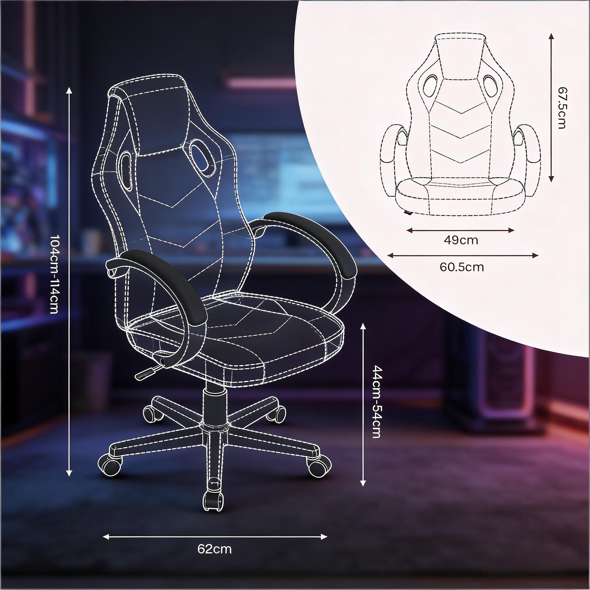 Dimensions du fauteuil de bureau