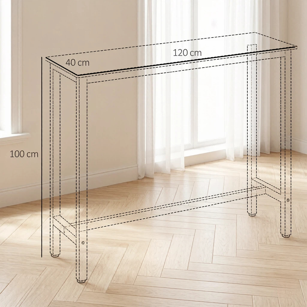 Dimensions du table haute