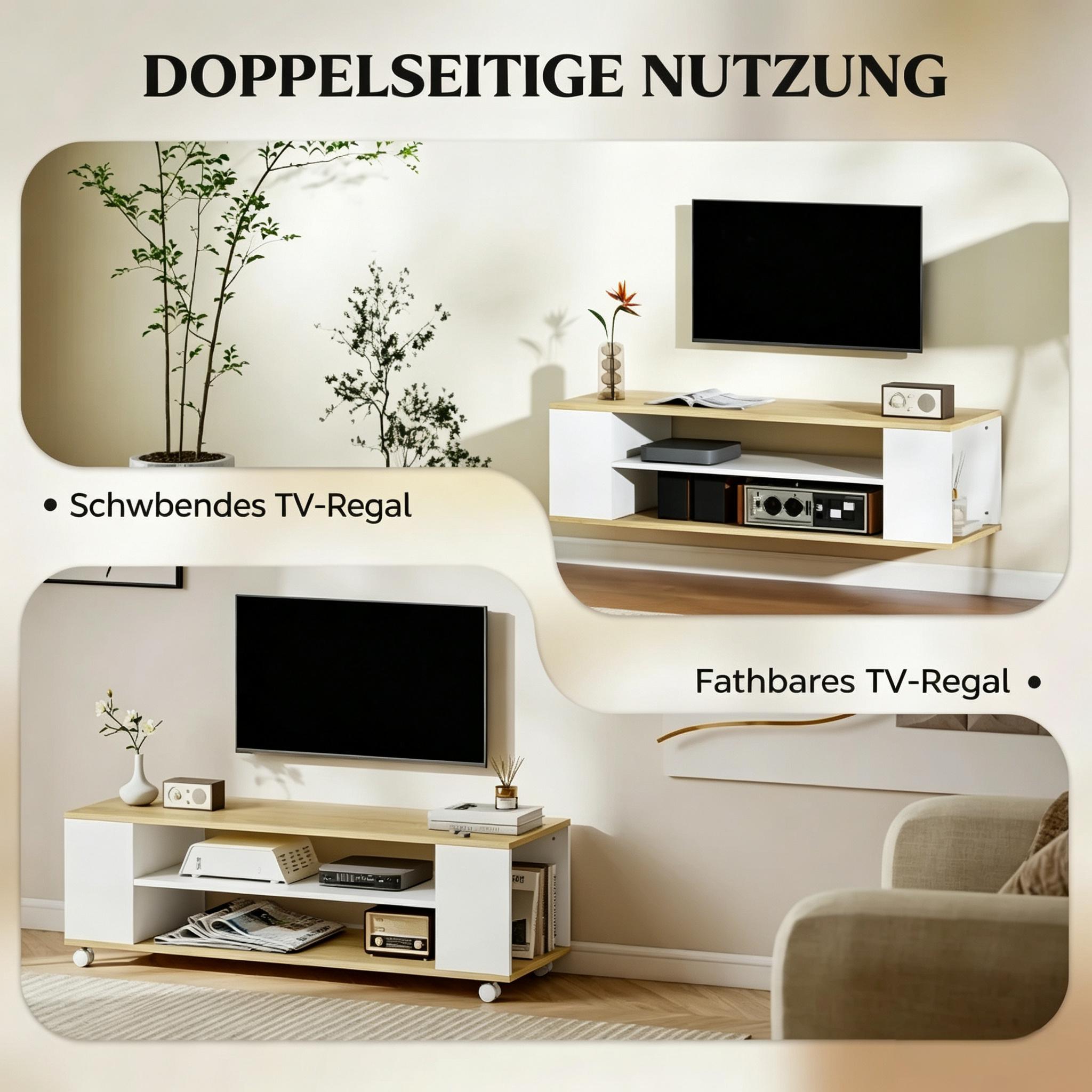 Détail du meuble TV