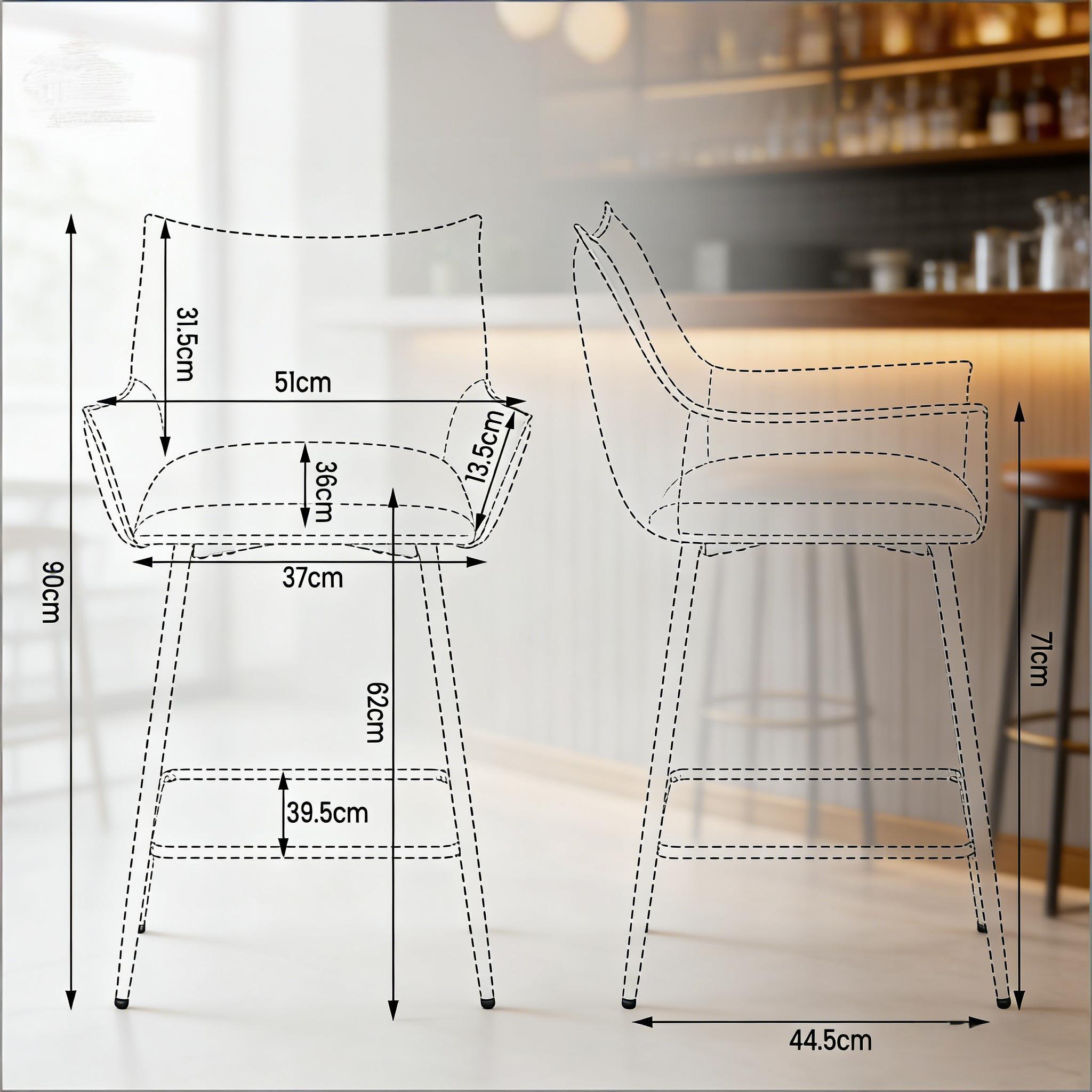 Dimensions du chaise de salle à manger