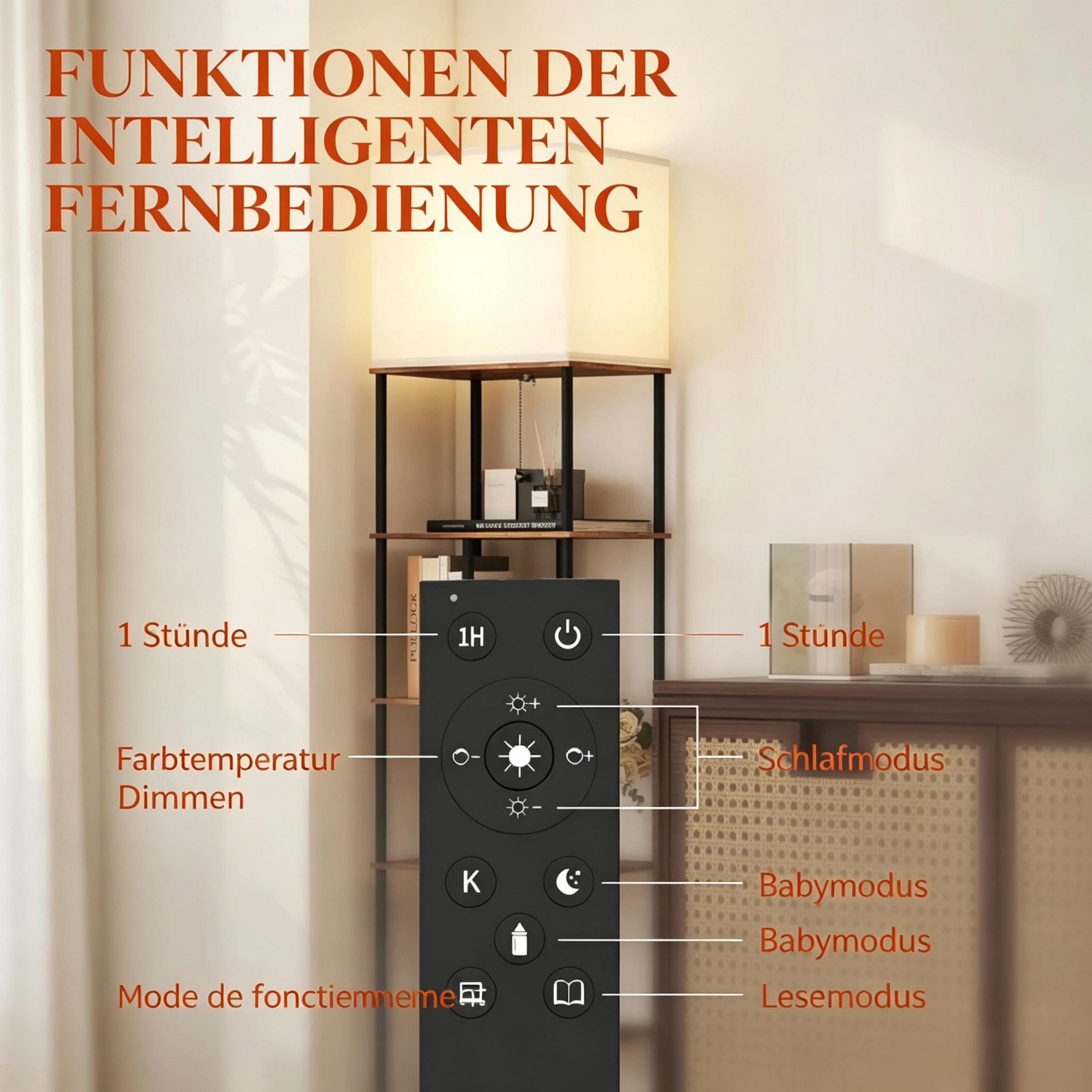 Fonctions télécommande et modes scènes