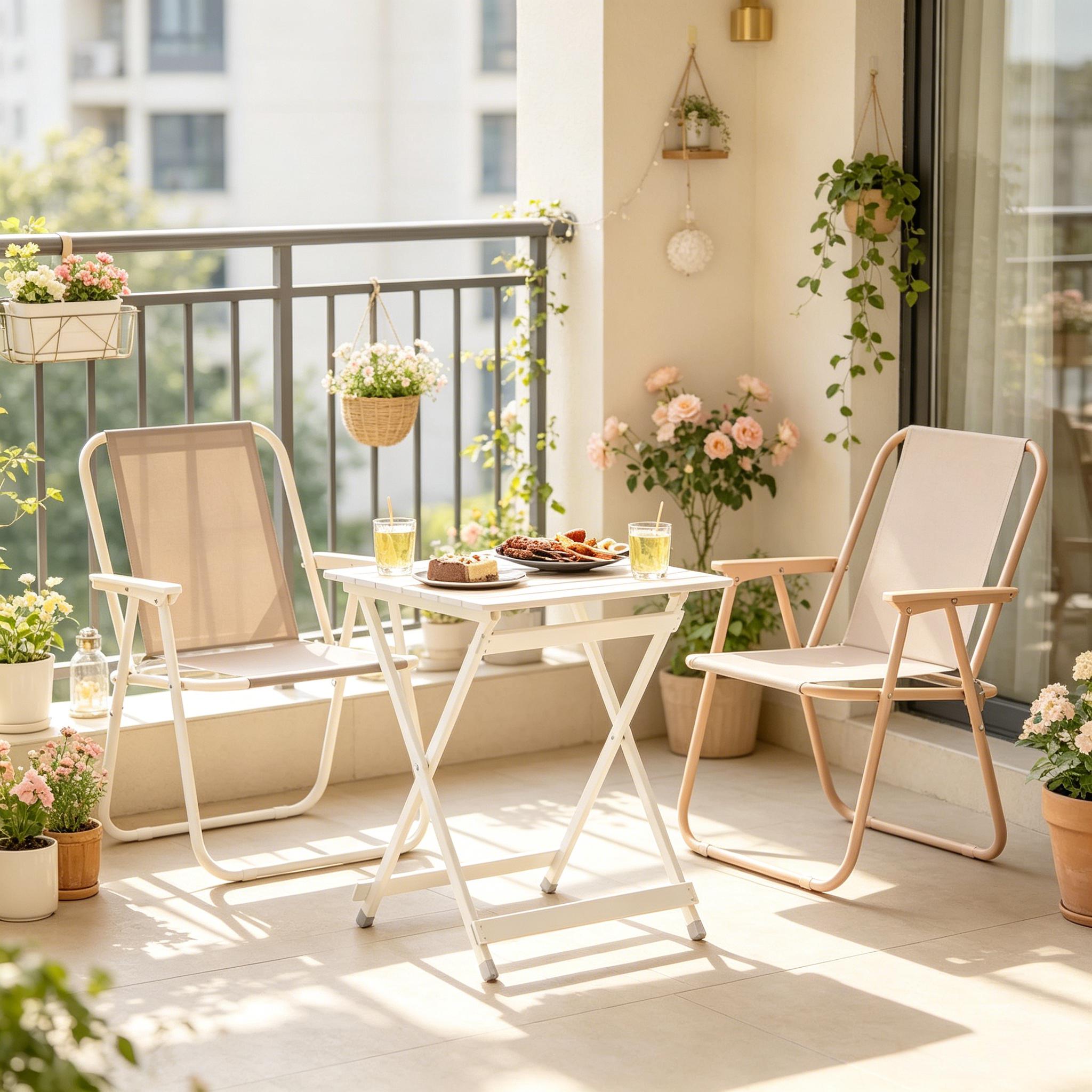 Détail du table d'extérieur