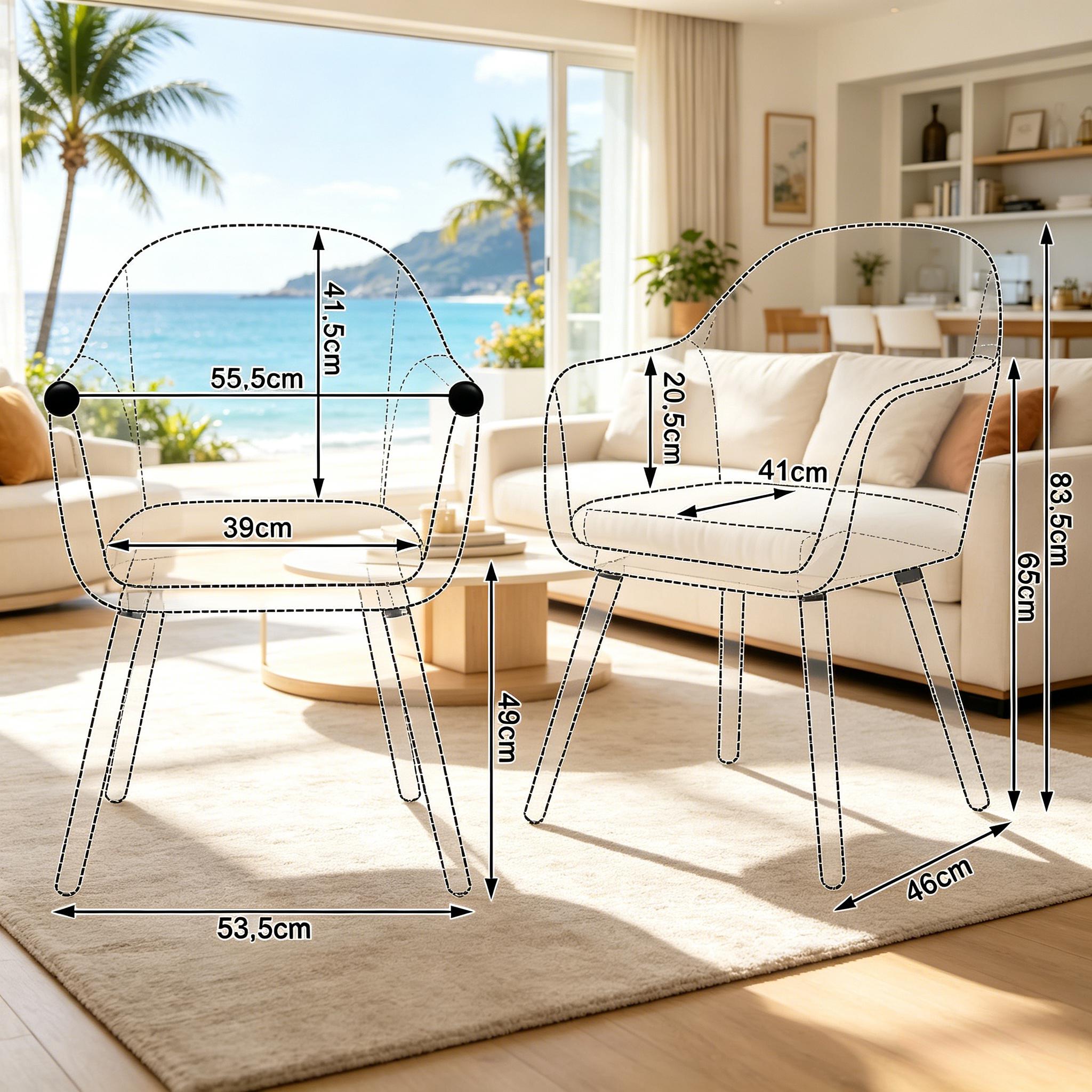 Dimensions du fauteuil de bureau