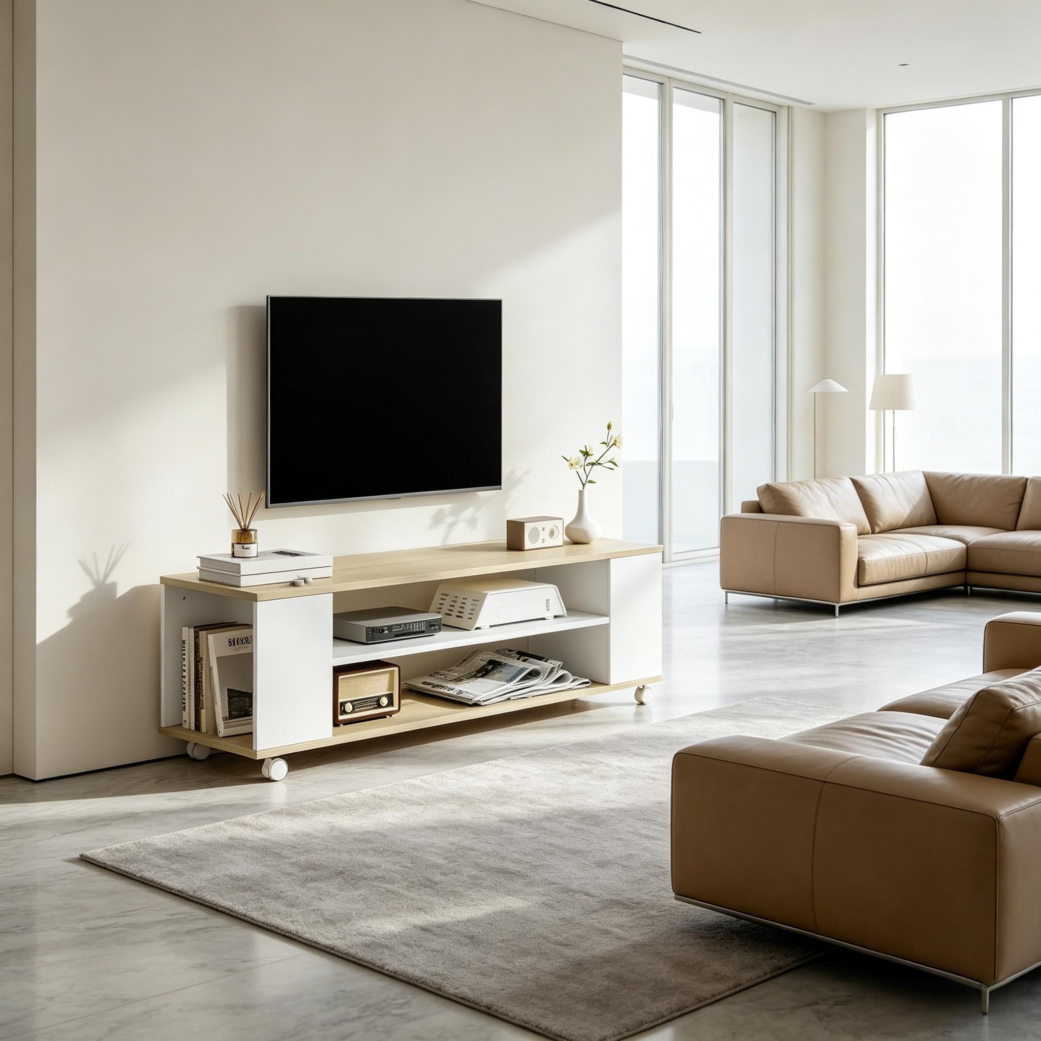 Détail du meuble TV