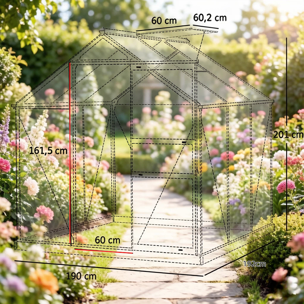 Dimensions du serre de jardin