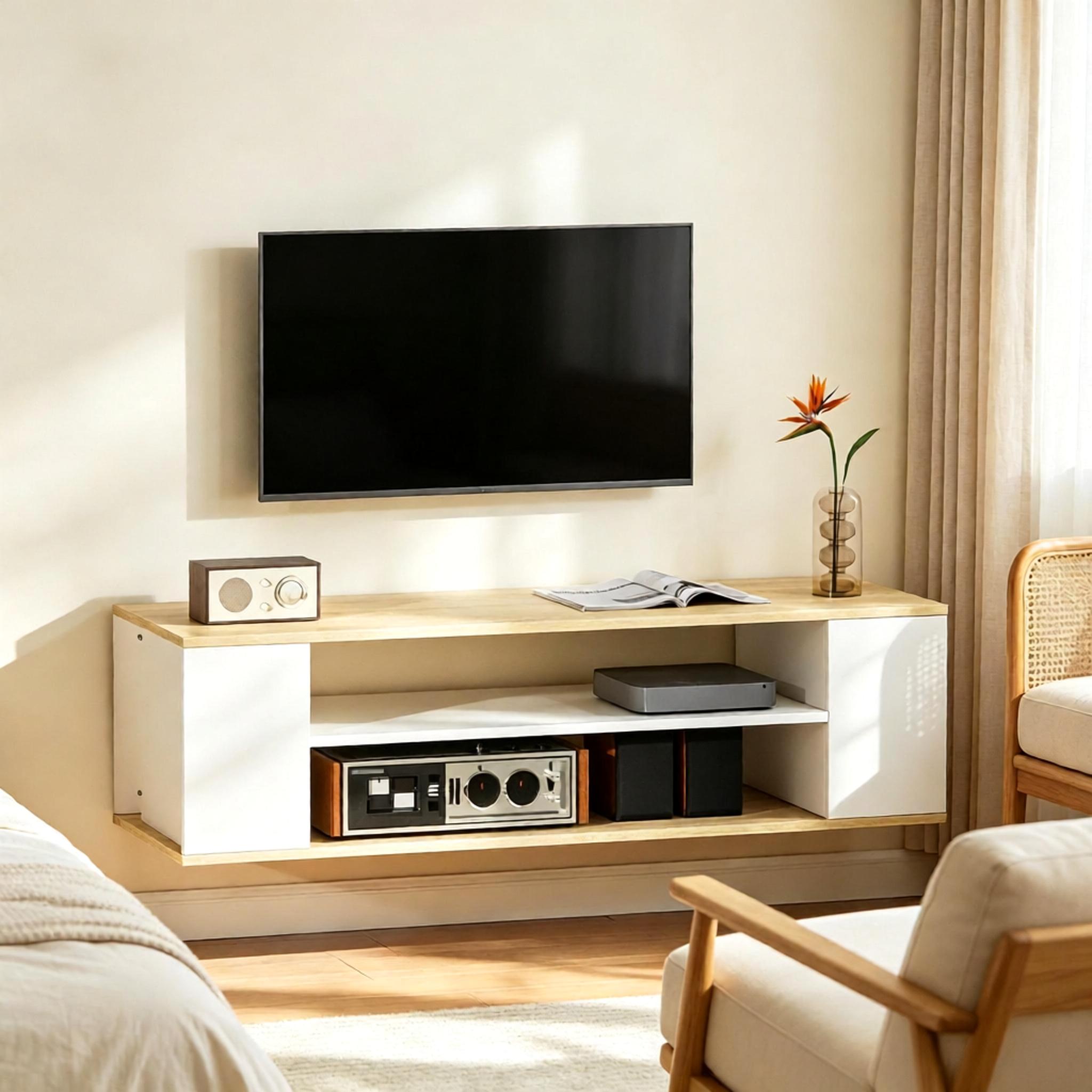 Détail du meuble TV