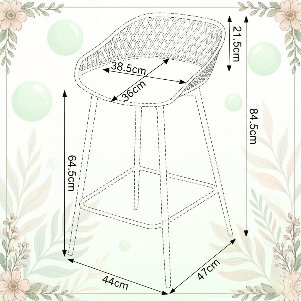 Dimensions du chaise de salle à manger