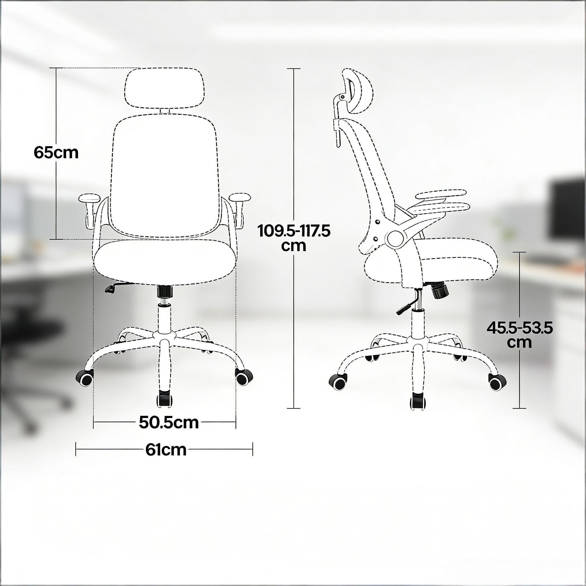 Détail du fauteuil de bureau