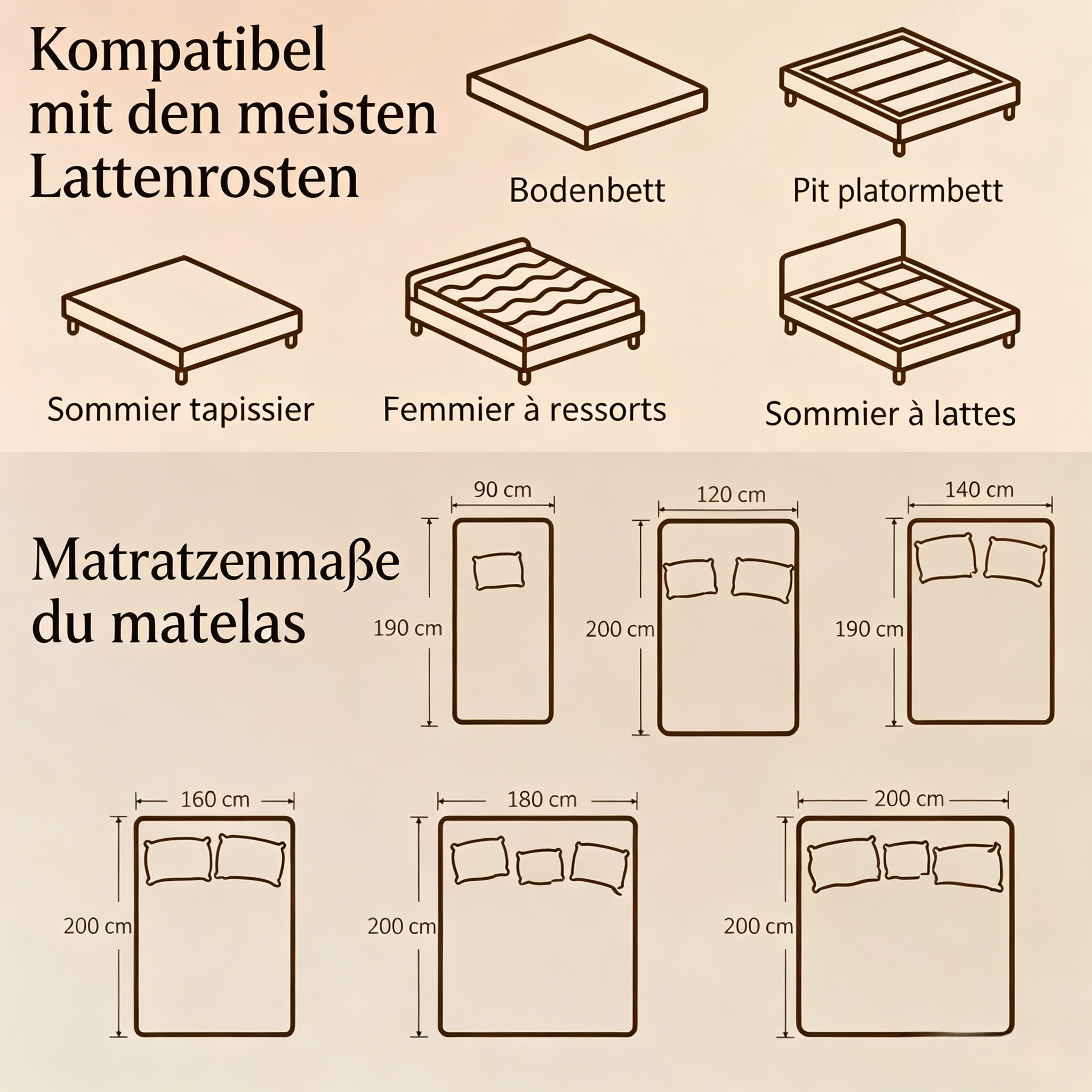 Détail du matelas