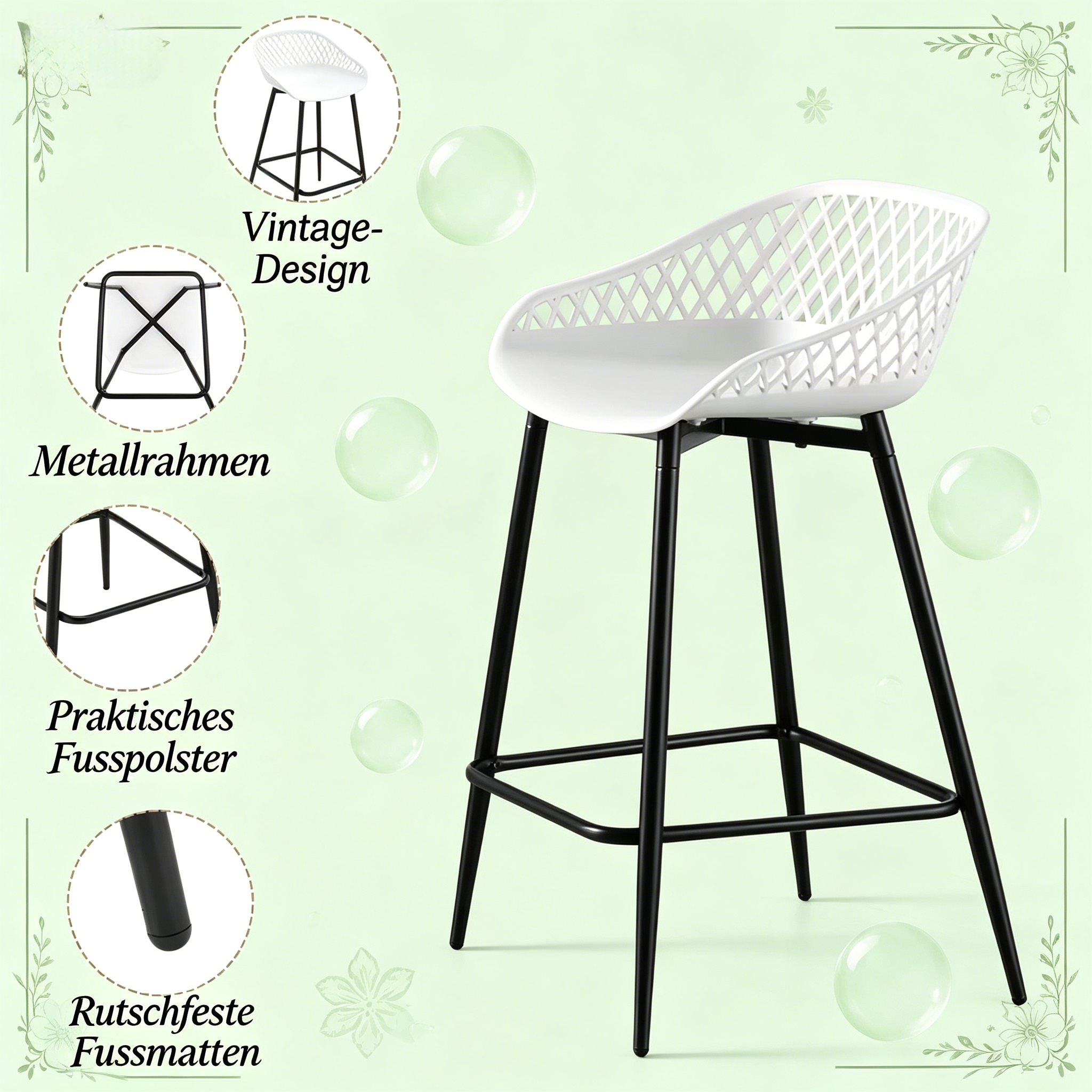 Détail du chaise de salle à manger