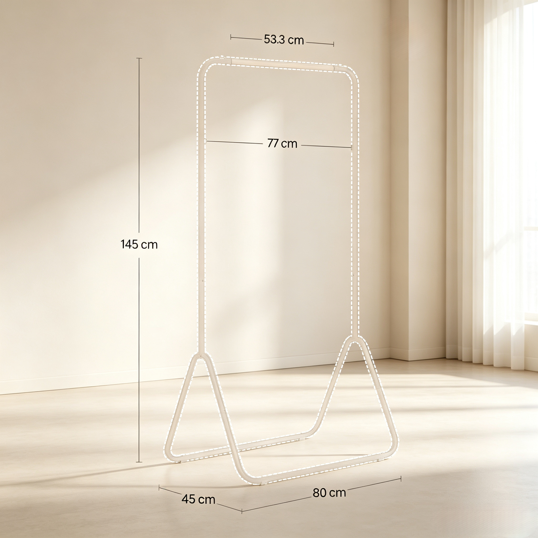 Dimensions du porte-manteaux