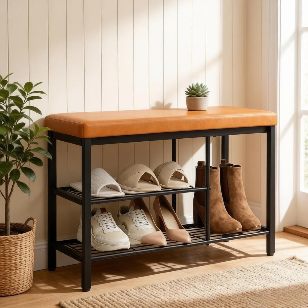 Détail du banc avec rangement