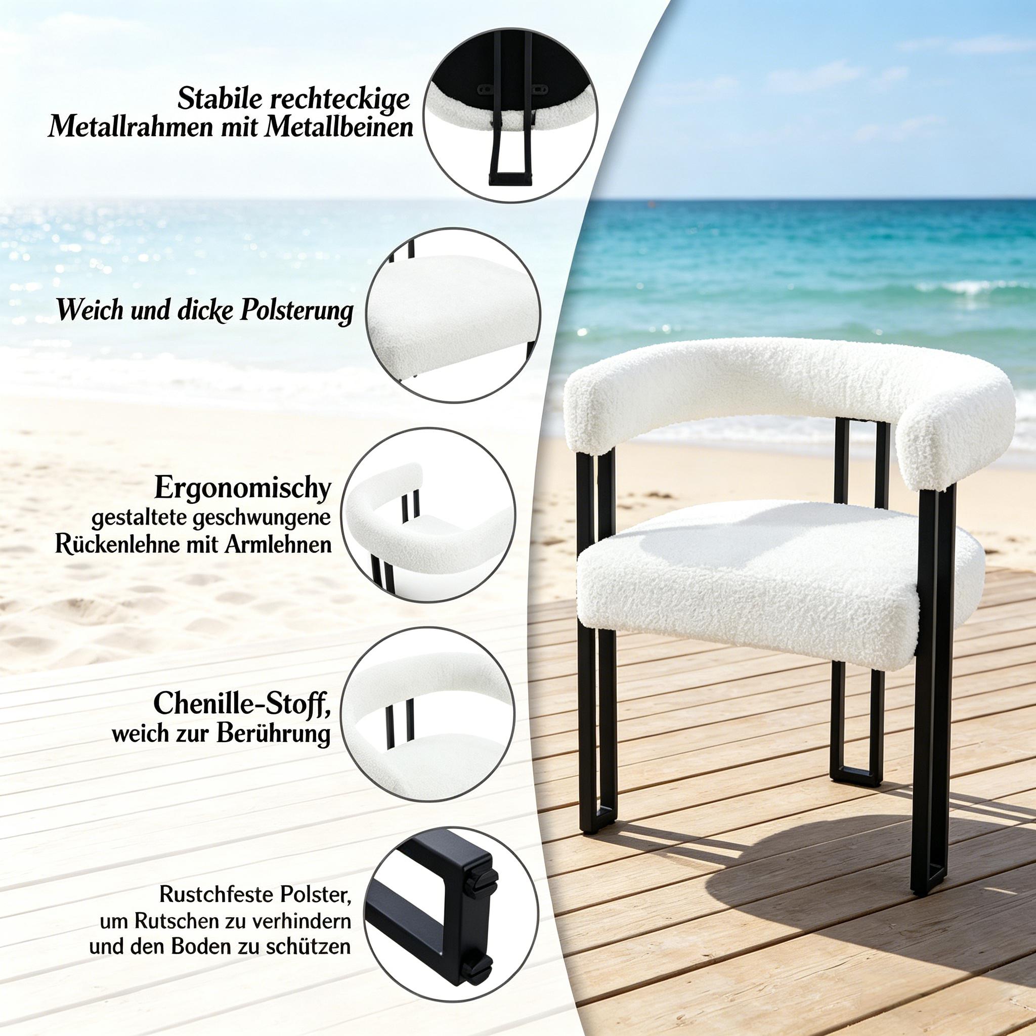 Détail du chaise de salle à manger