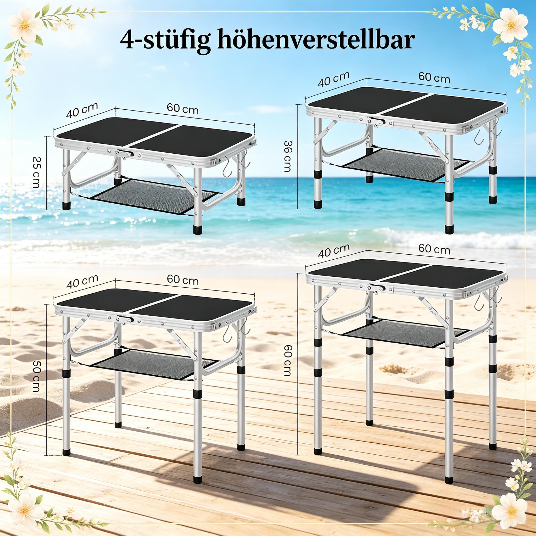 Dimensions du table d'extérieur