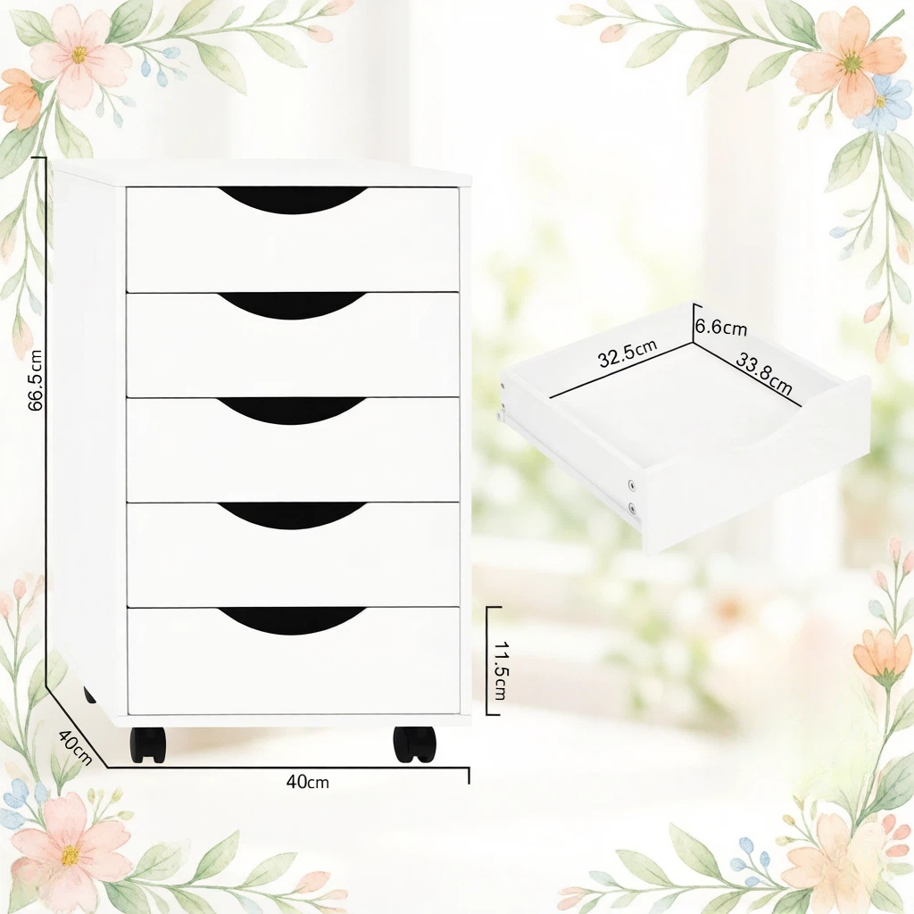 Dimensions du caisson de bureau