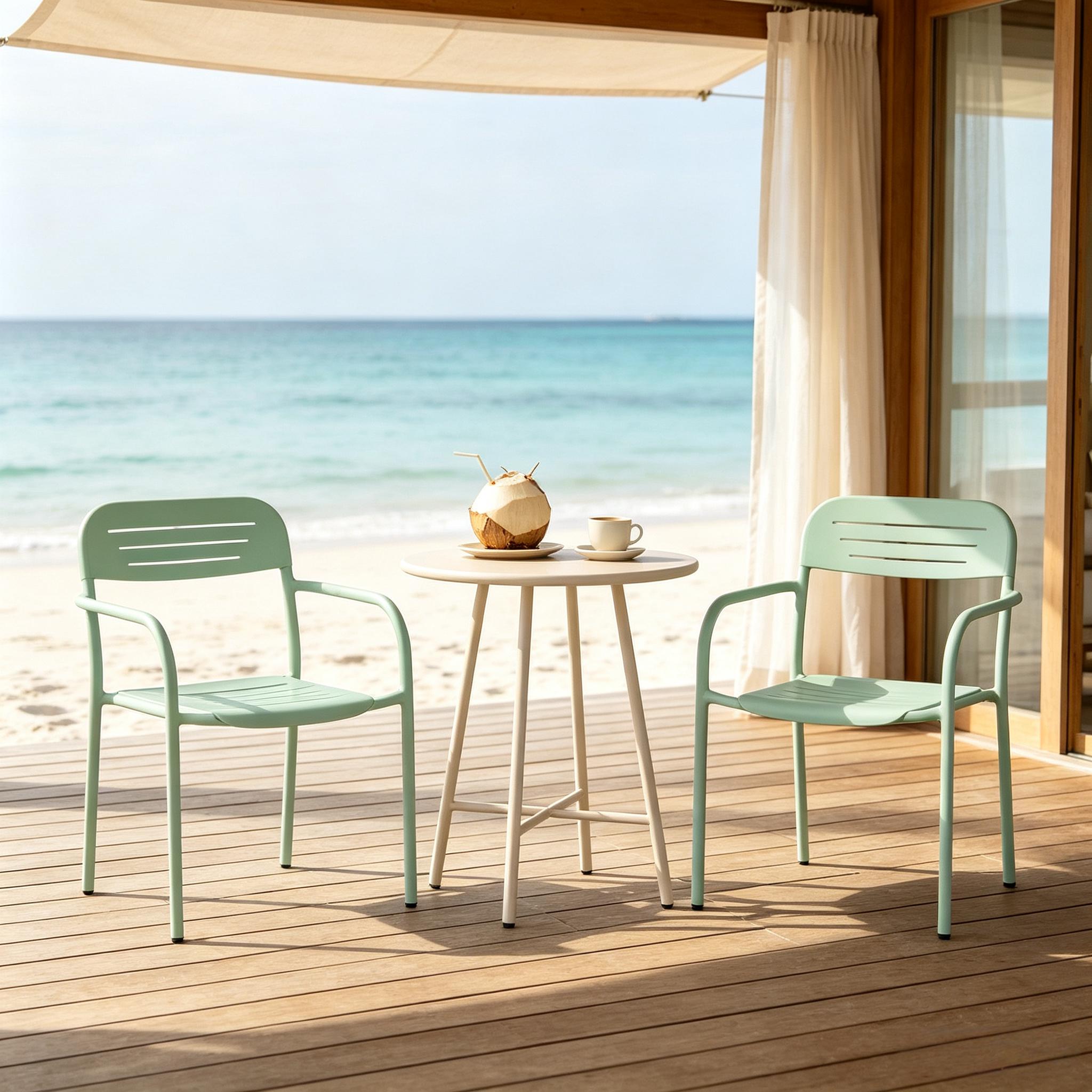 Ensemble de chaises de jardin moderne, s