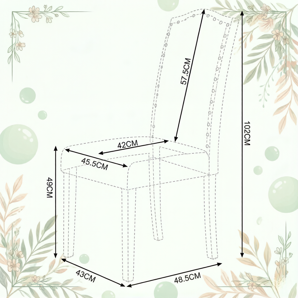 Dimensions du fauteuil de bureau