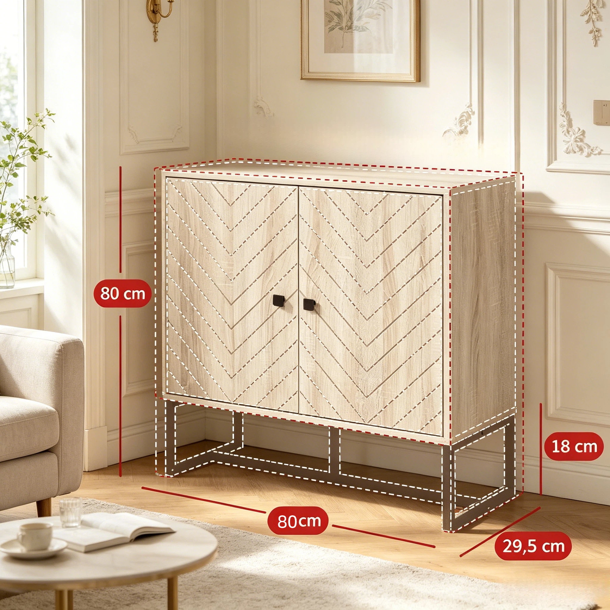 Dimensions du meuble de rangement