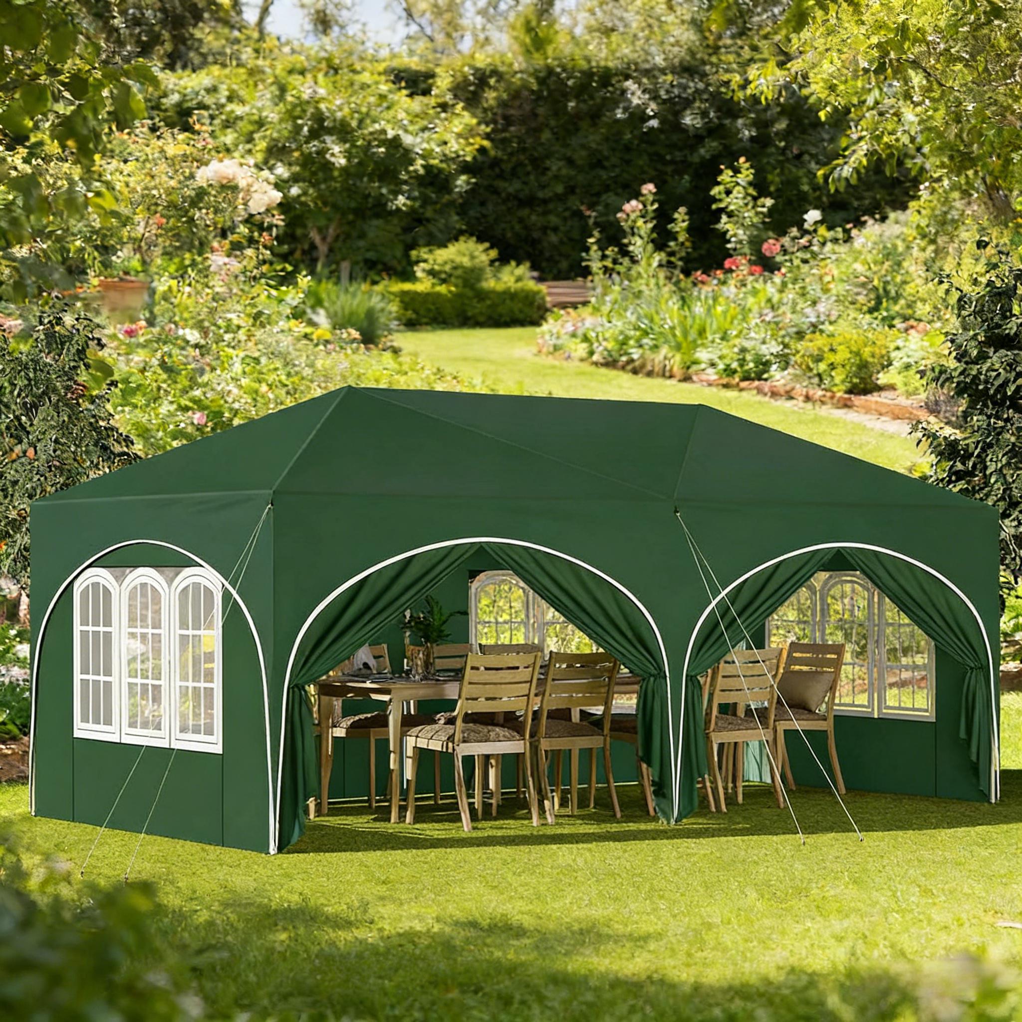 Gazebo 3x6m, mit 6 Seitenwänden, Parteizelt wasser