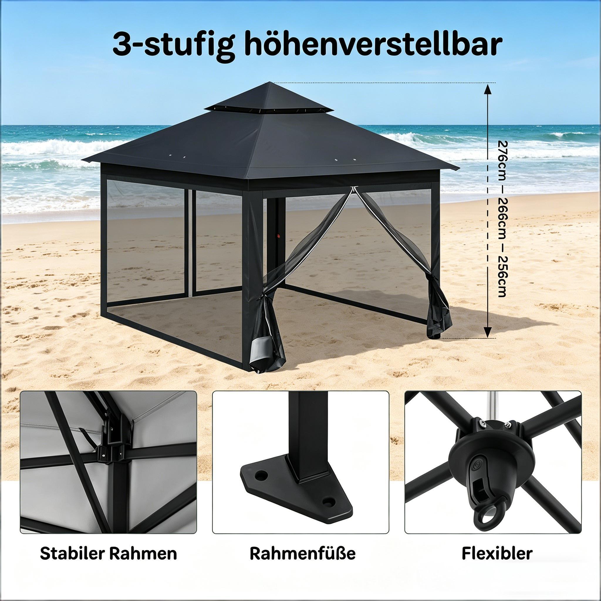 Dimensions du pavillon de jardin