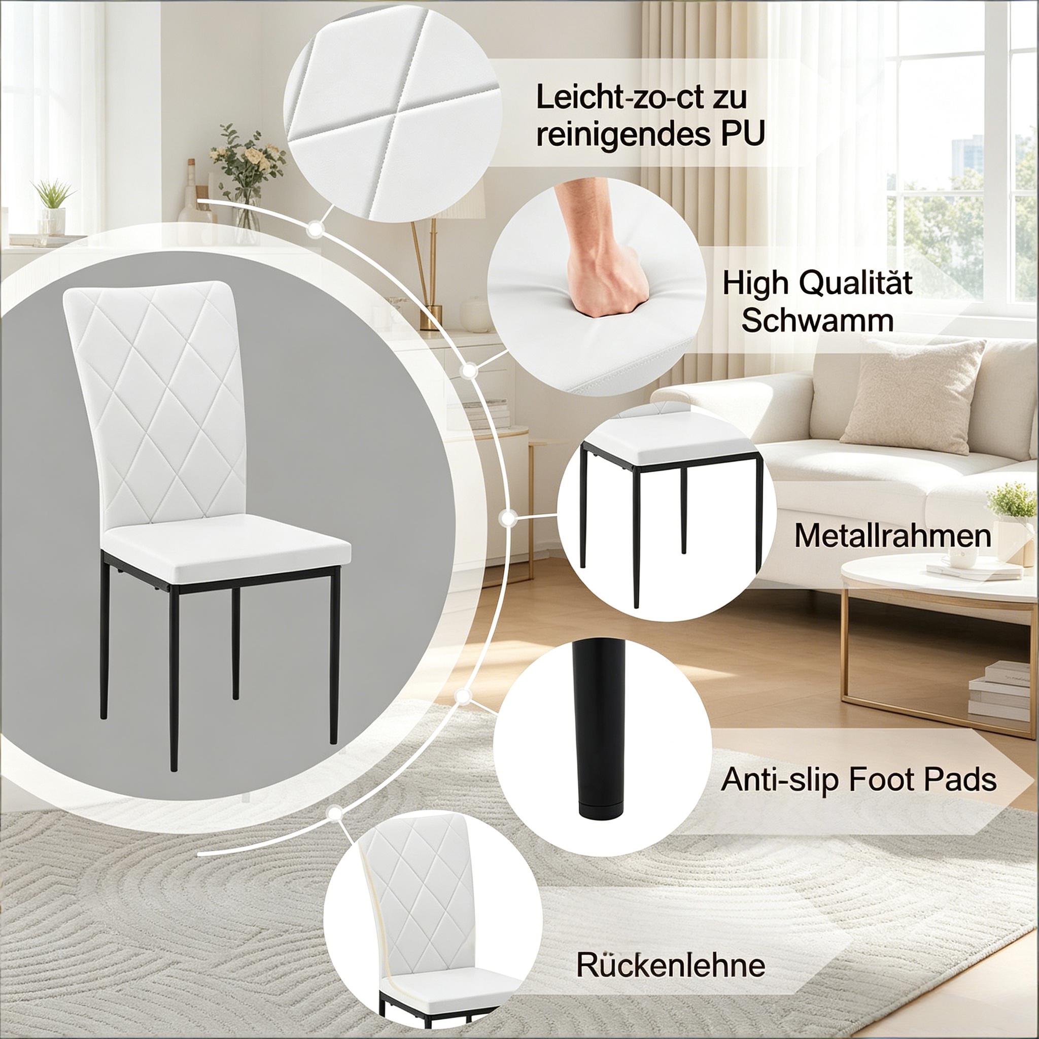 Détail du chaise de salle à manger