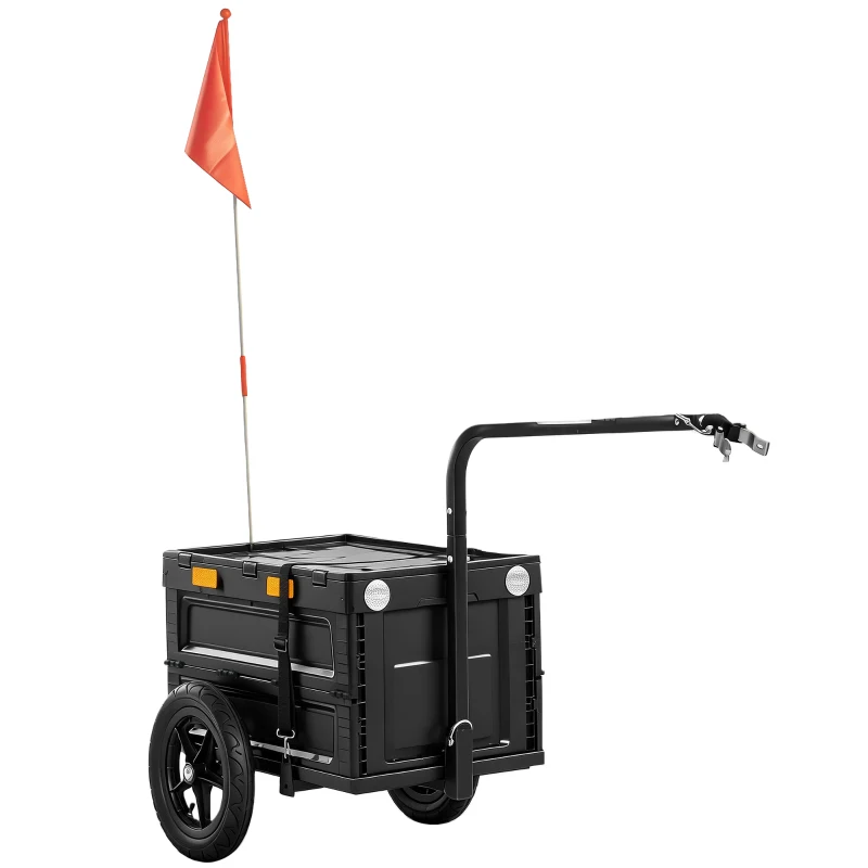 Drapeau de sécurité, réflecteurs et attelage vélo
