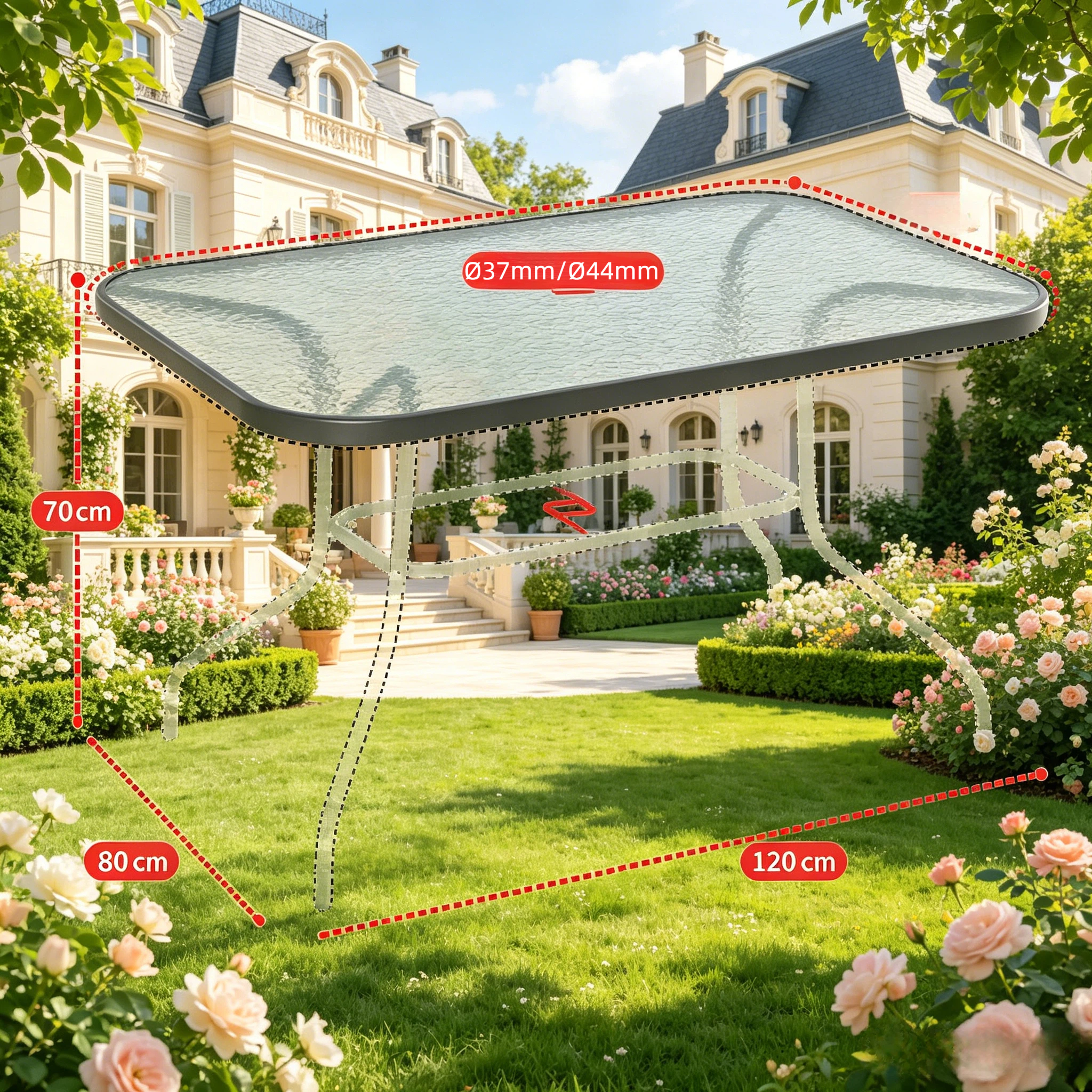 Dimensions du table à manger