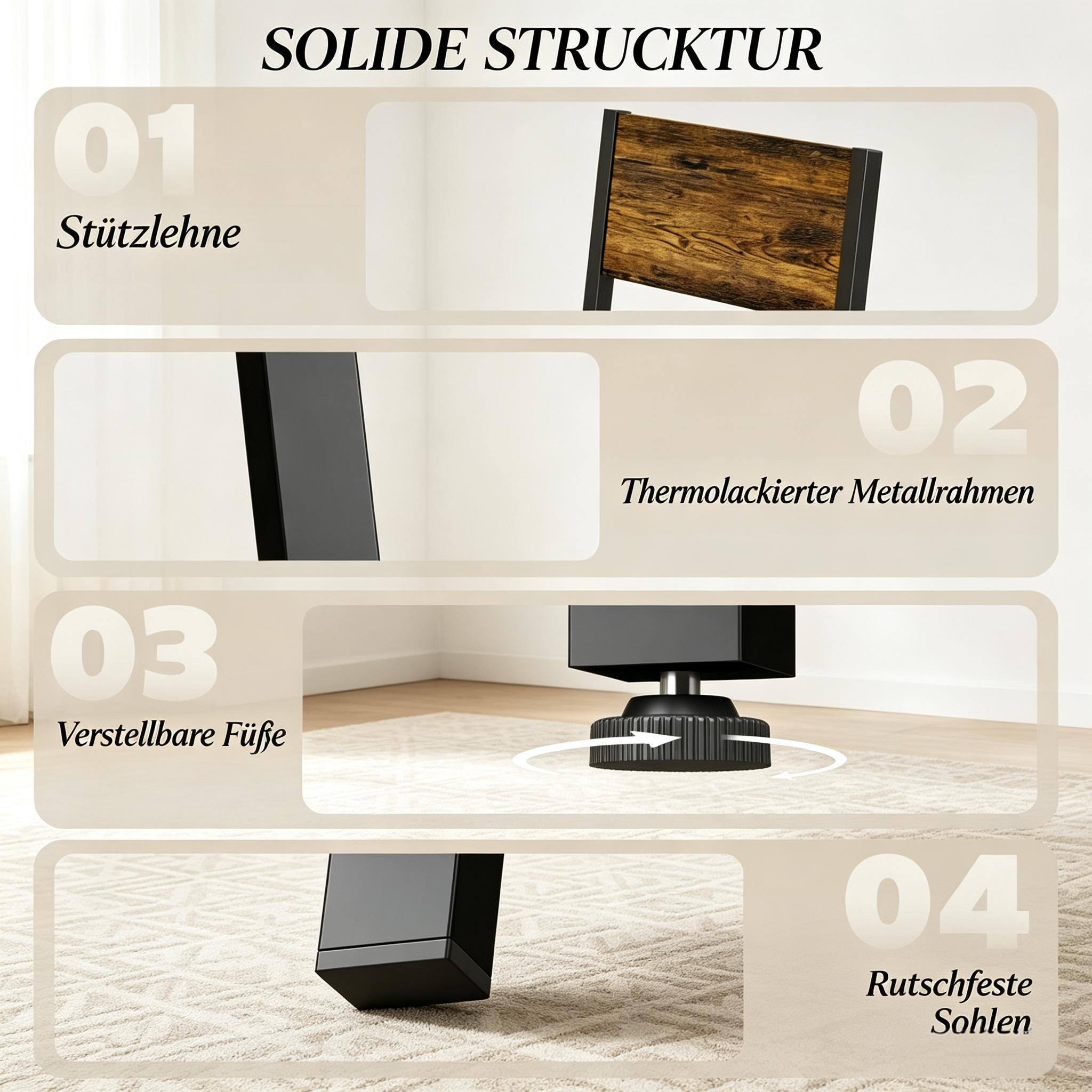 Détail du ensemble table et chaises