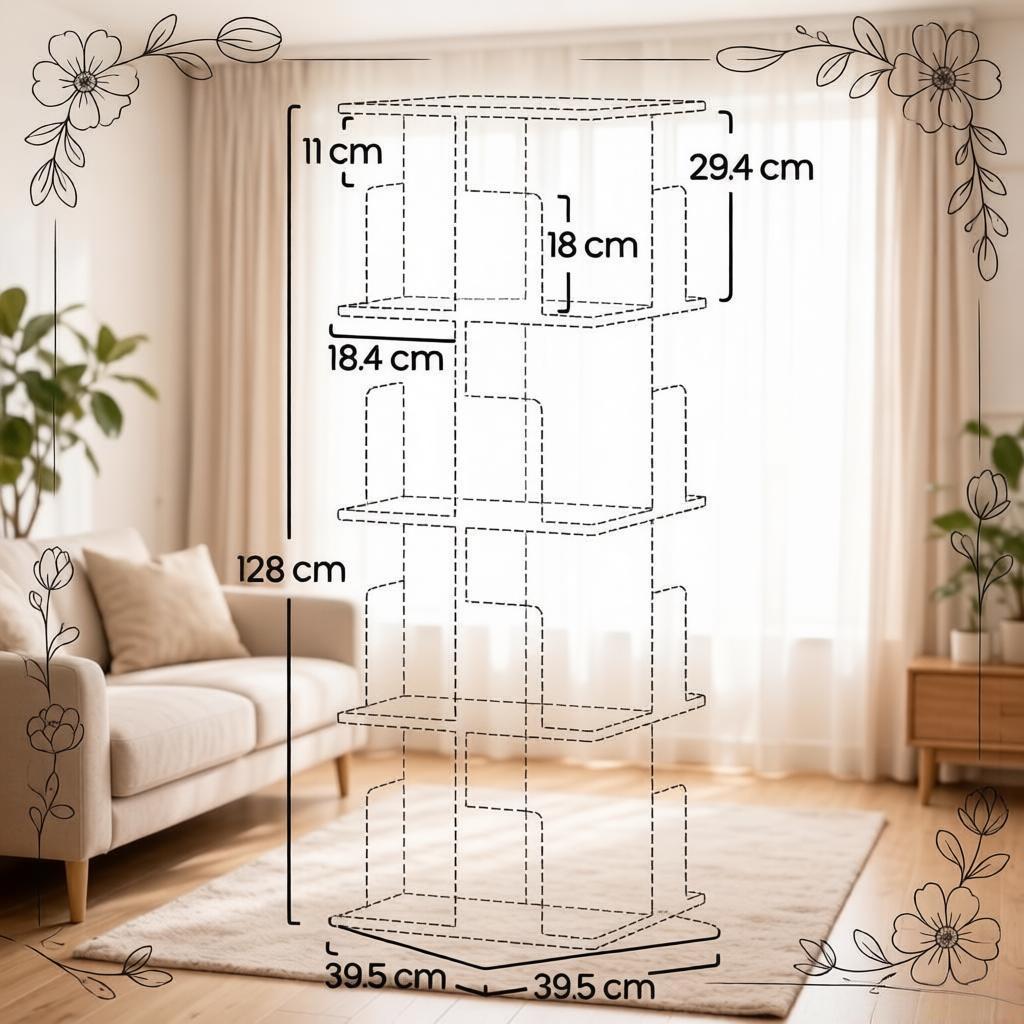 Dimensions du bibliothèque