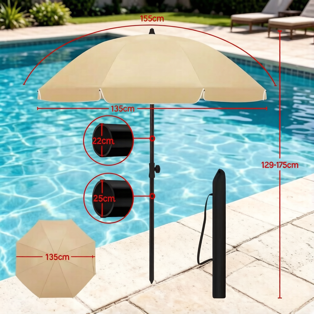 Dimensions du parasol