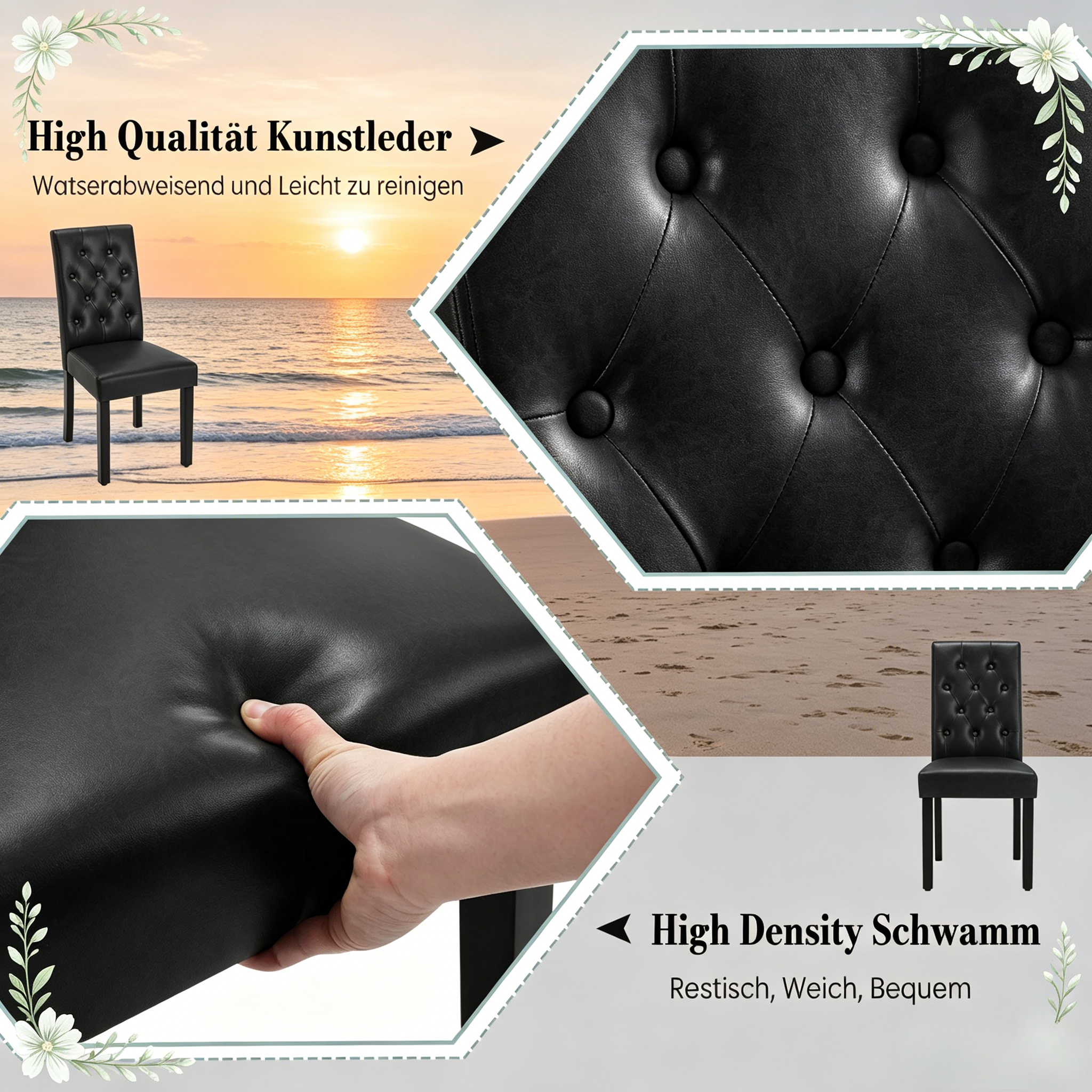 Détail du fauteuil de bureau