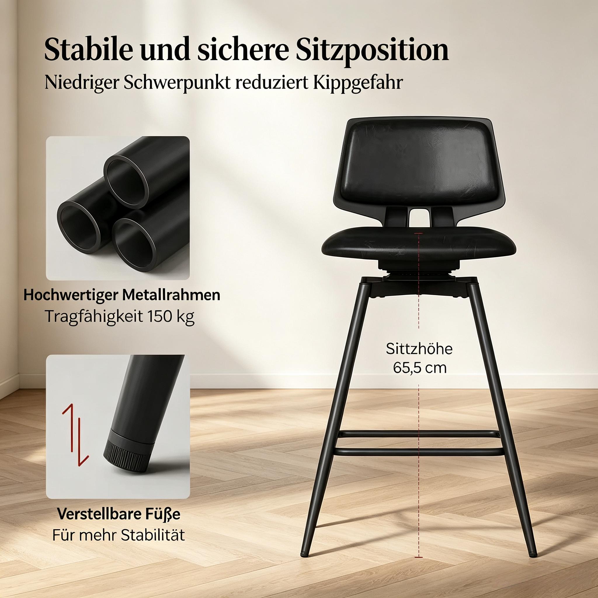 Dimensions du tabouret de bar