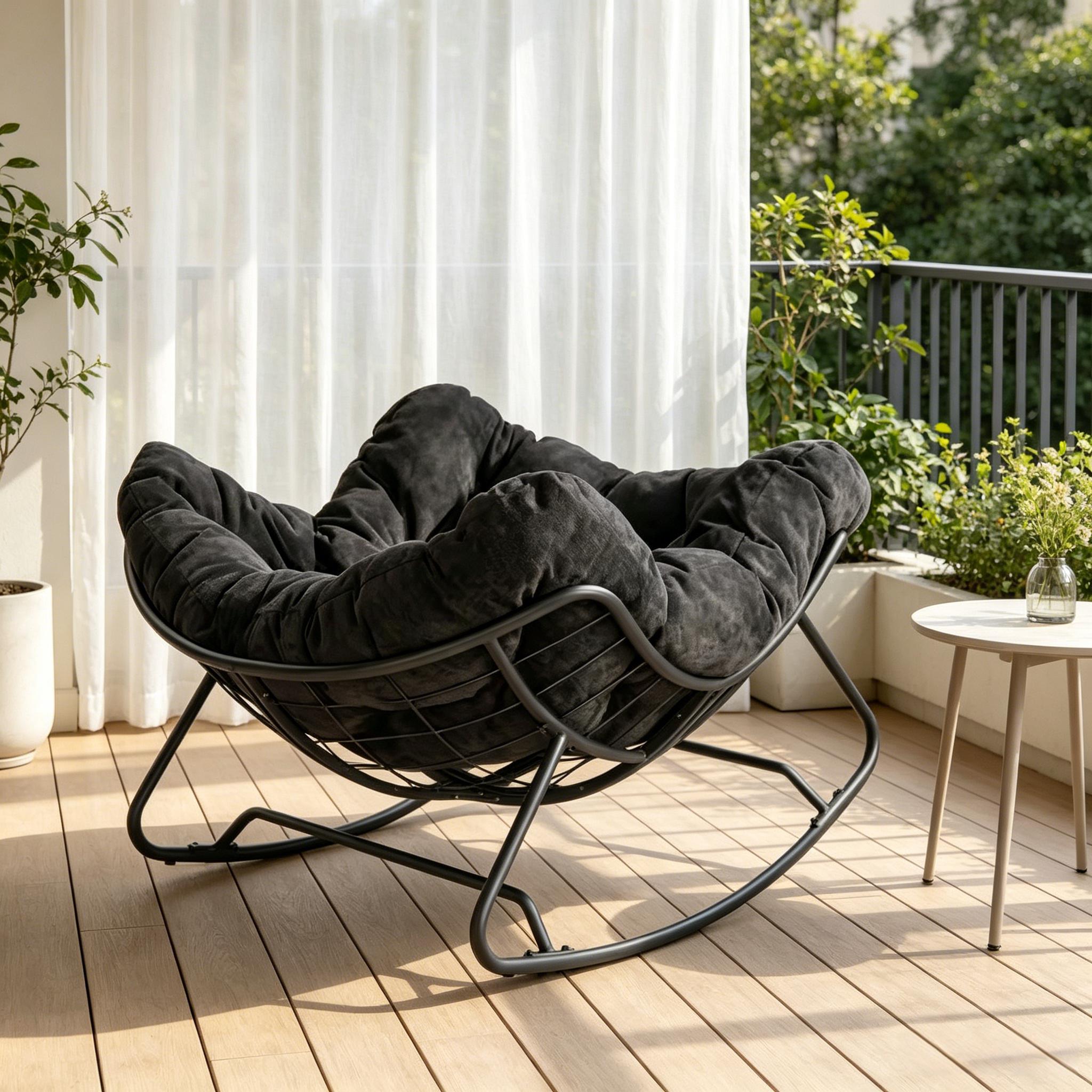Vue principale du fauteuil à bascule