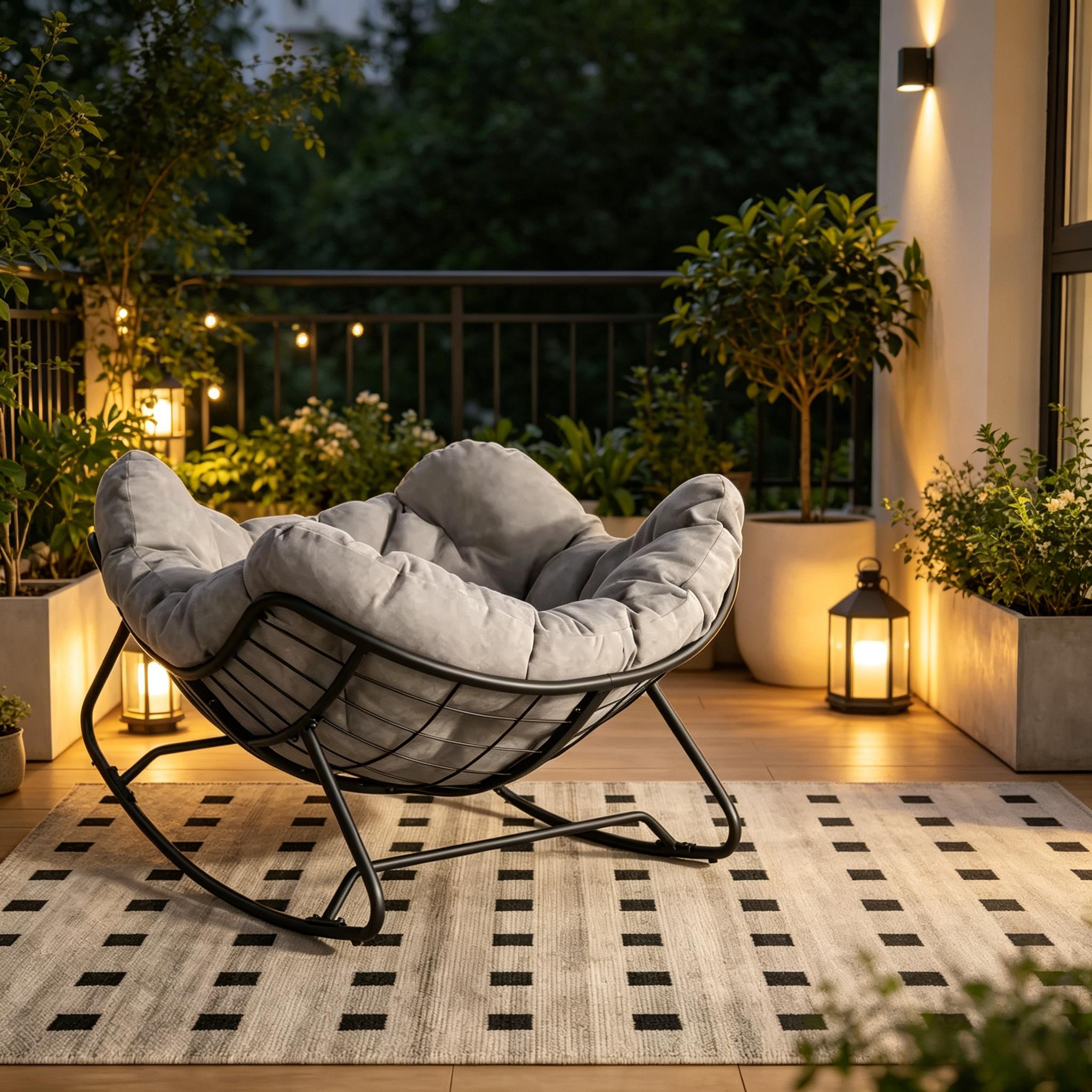 Détail du fauteuil à bascule