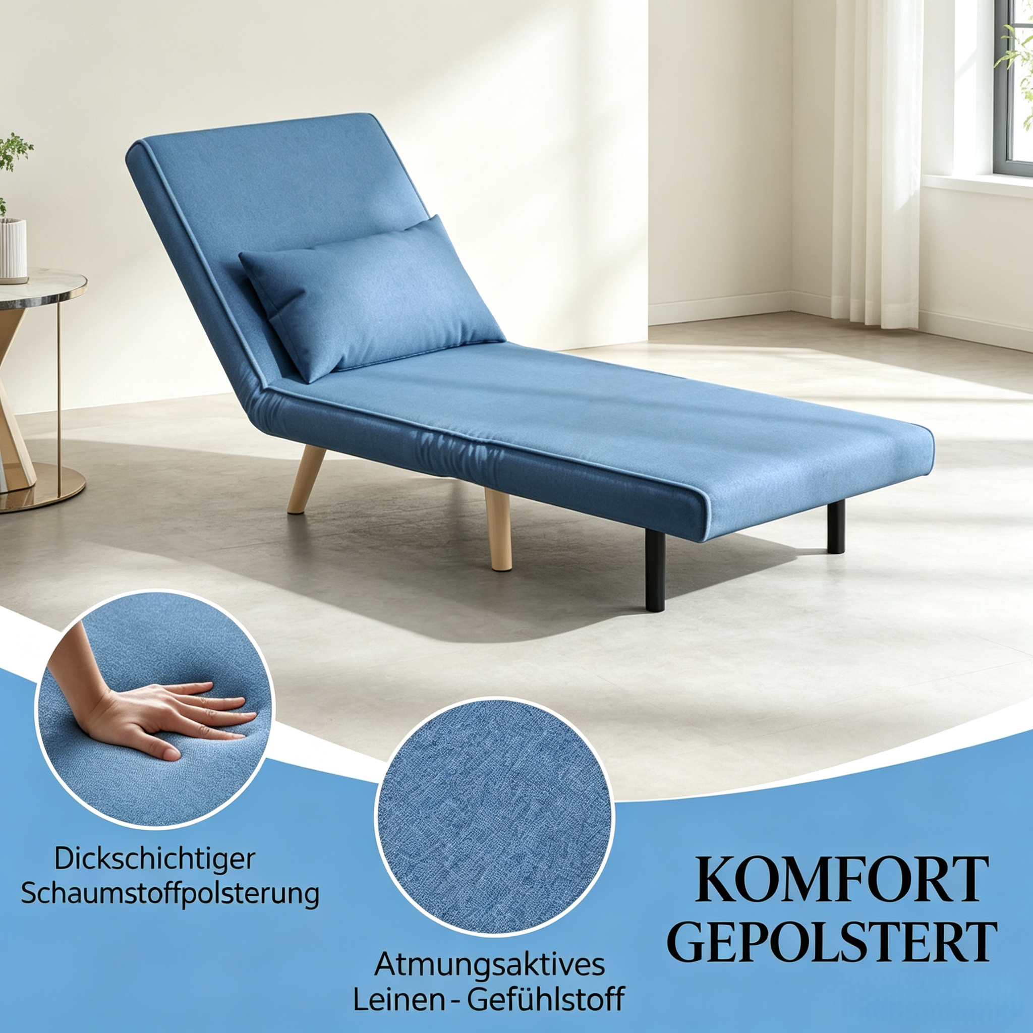 Détail du fauteuil d'appoint