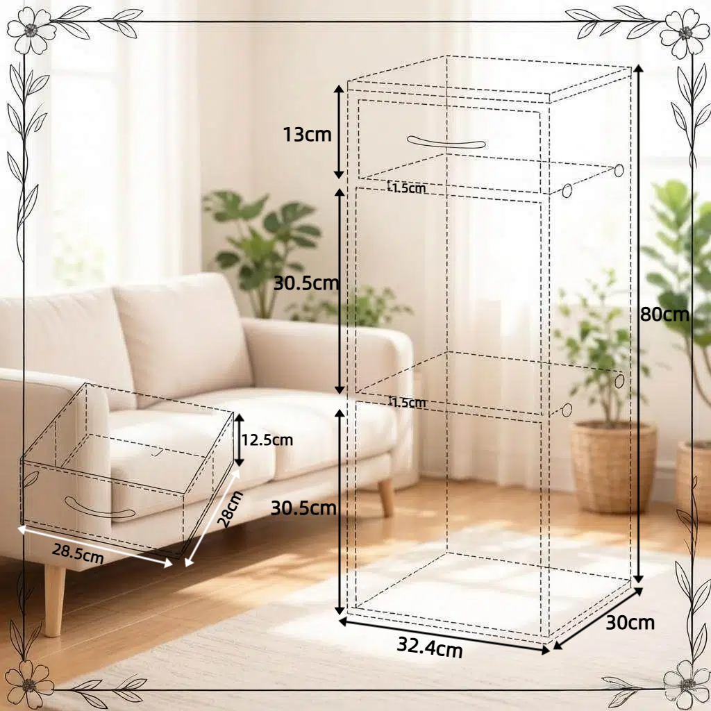 Dimensions du bibliothèque