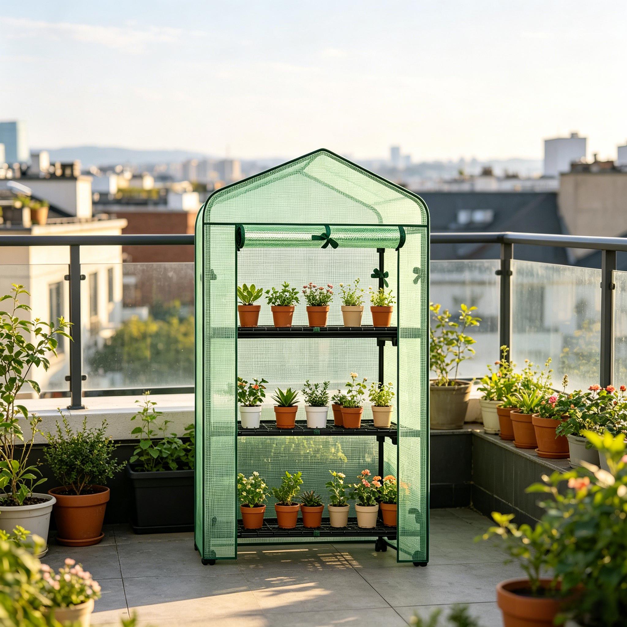 Détail du serre de jardin