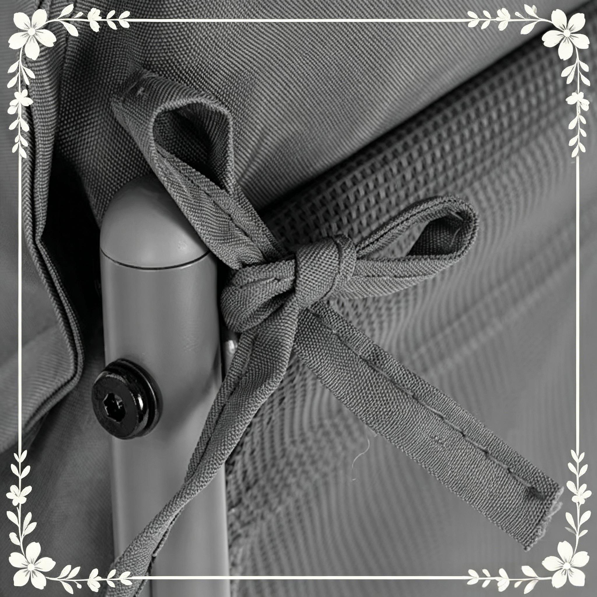 Détail du salon de jardin