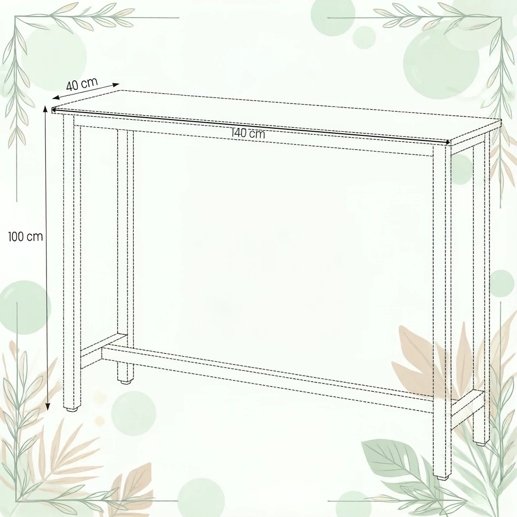 Dimensions du table haute