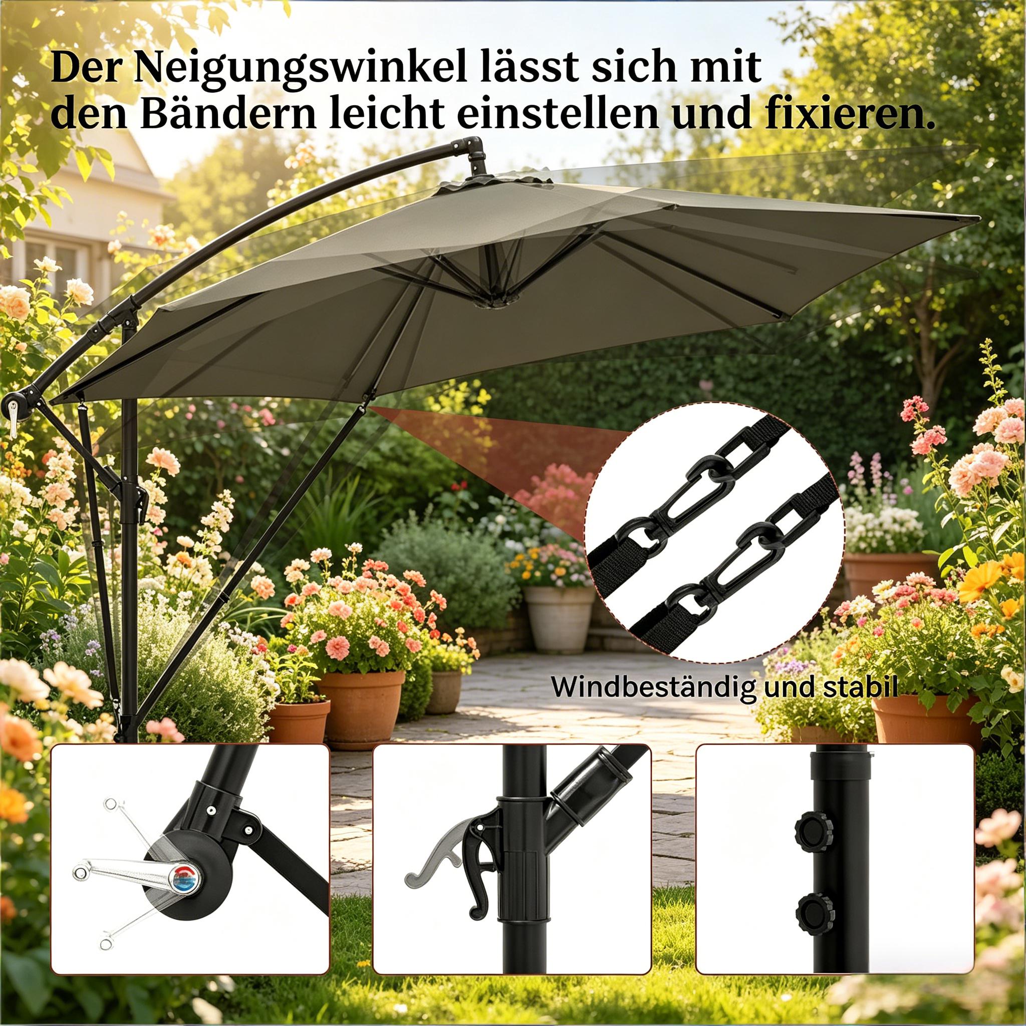 Détail du parasol