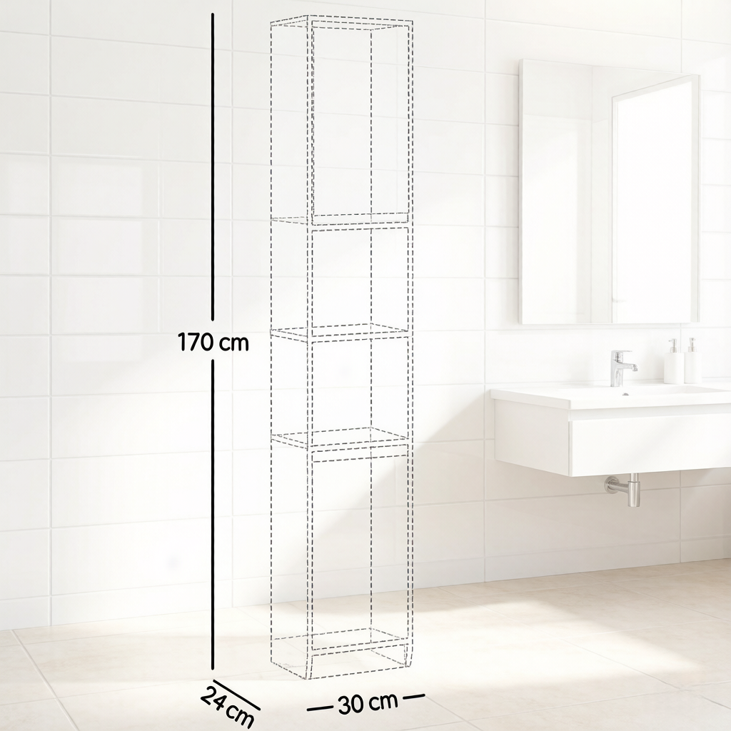 Dimensions du meuble de salle de bains