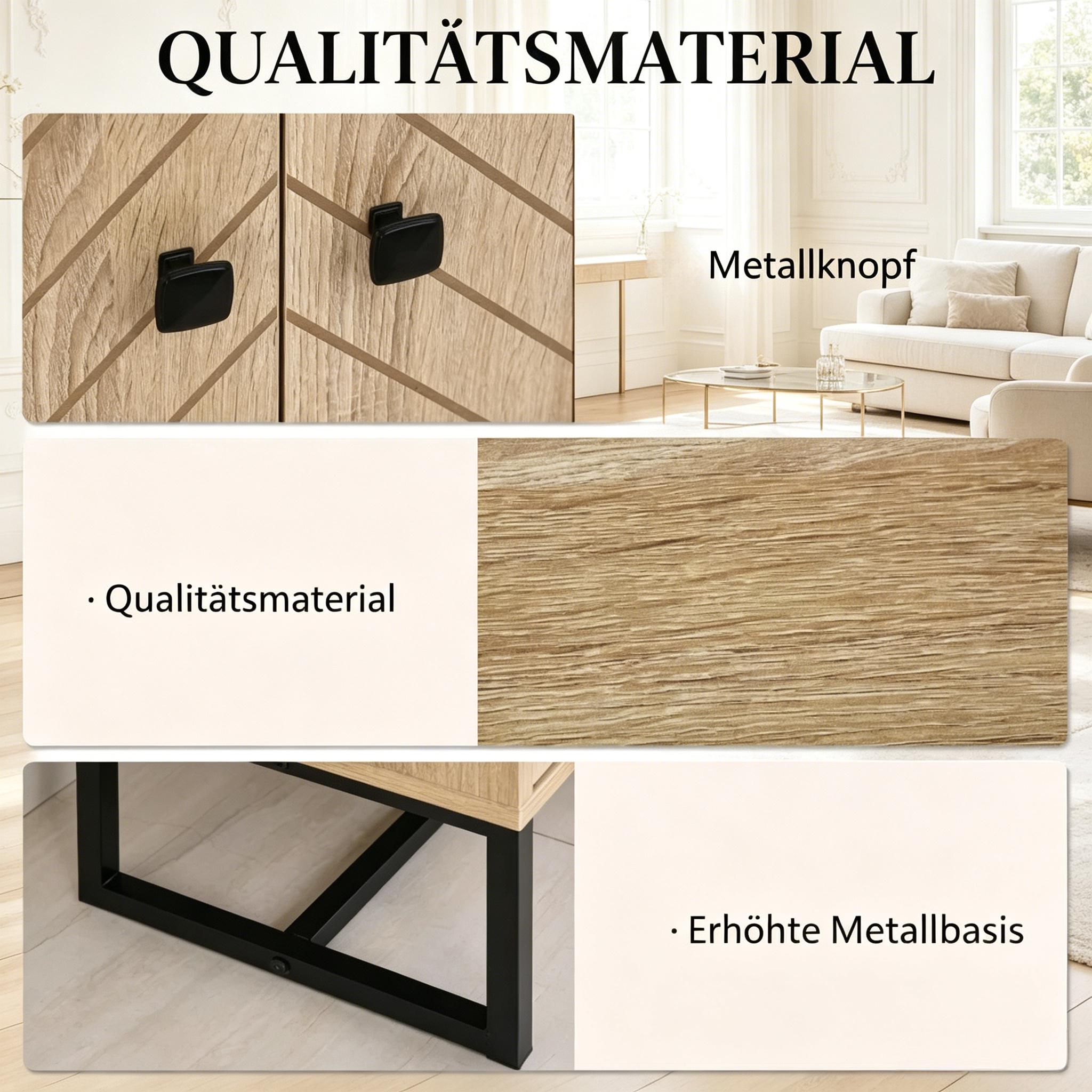 Détail du meuble de rangement