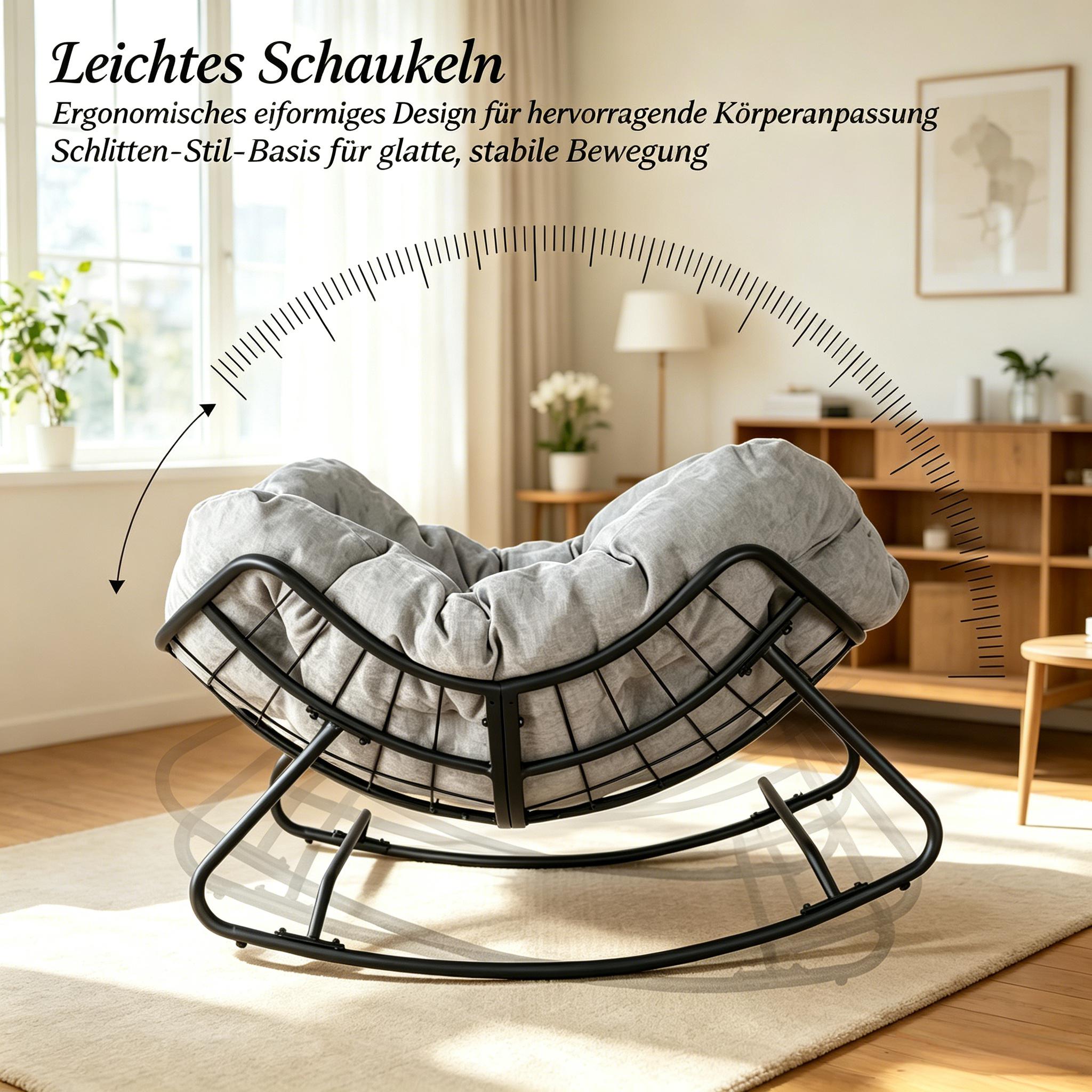 Détail du fauteuil à bascule