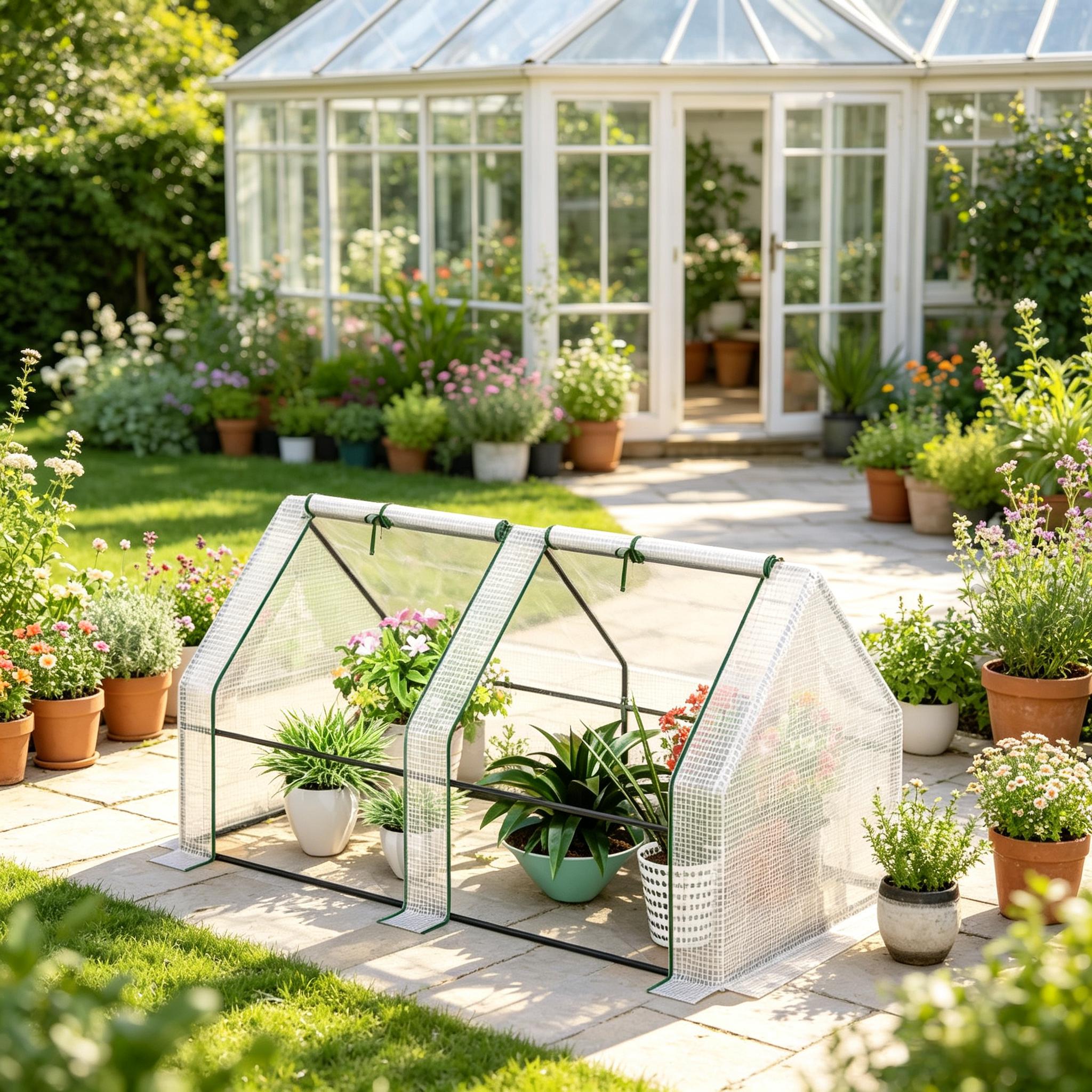 Détail du serre de jardin