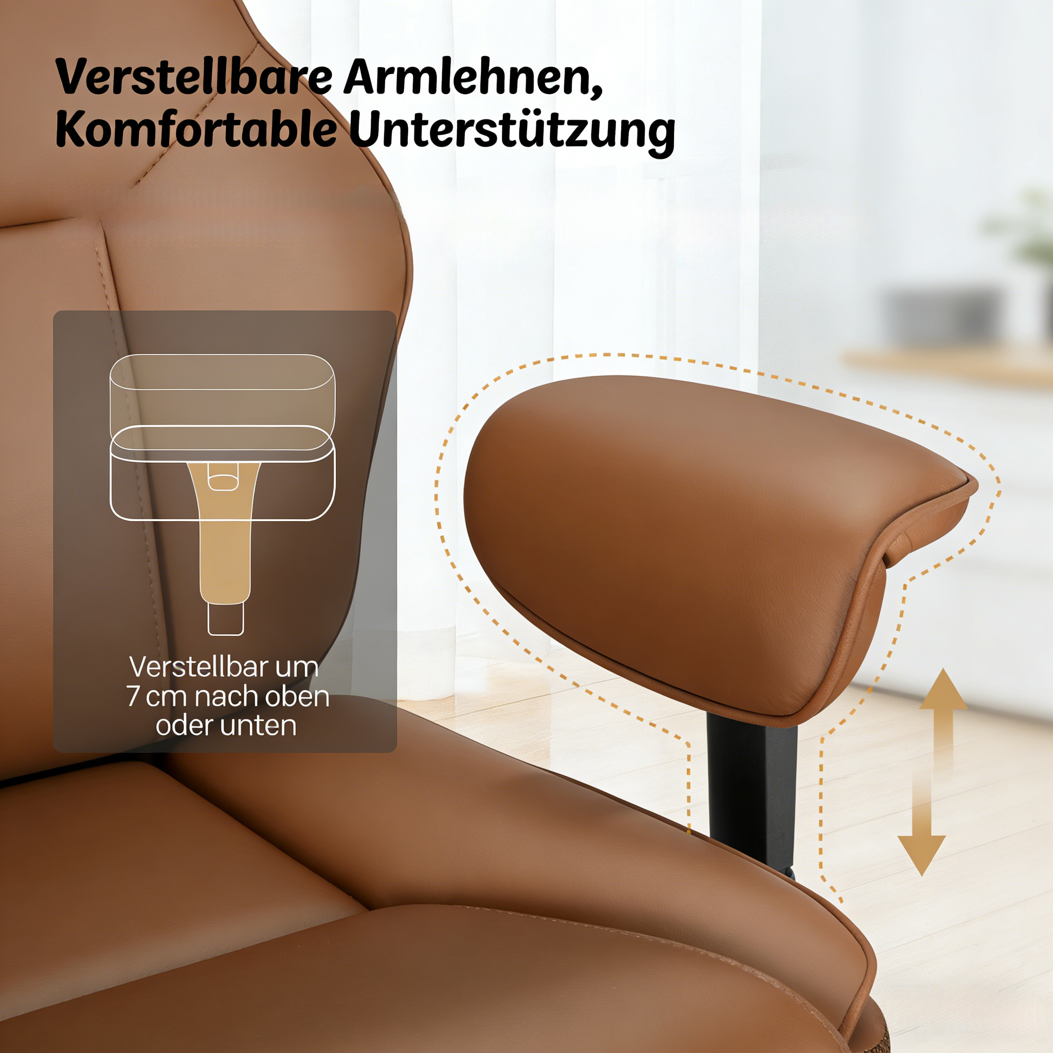 Détail du fauteuil de bureau