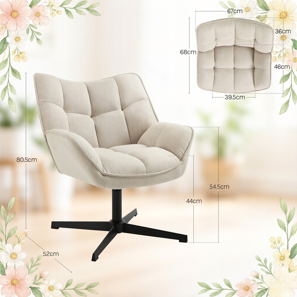 Détail du fauteuil d'appoint