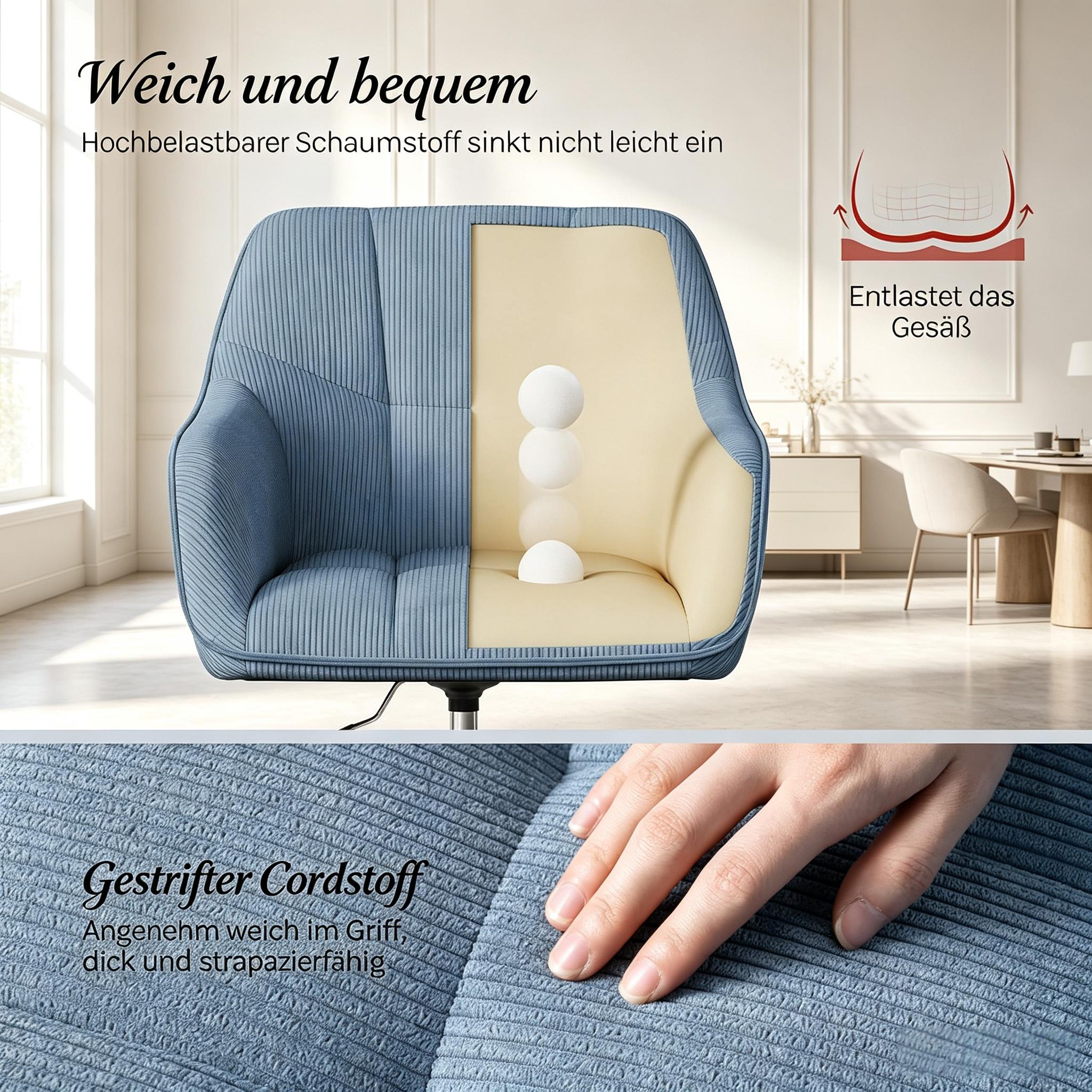 Détail du fauteuil de bureau
