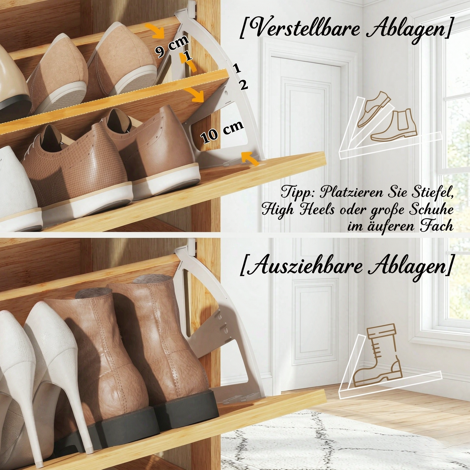Dimensions du meuble à chaussures