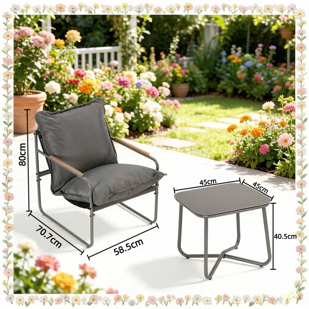 Dimensions du salon de jardin